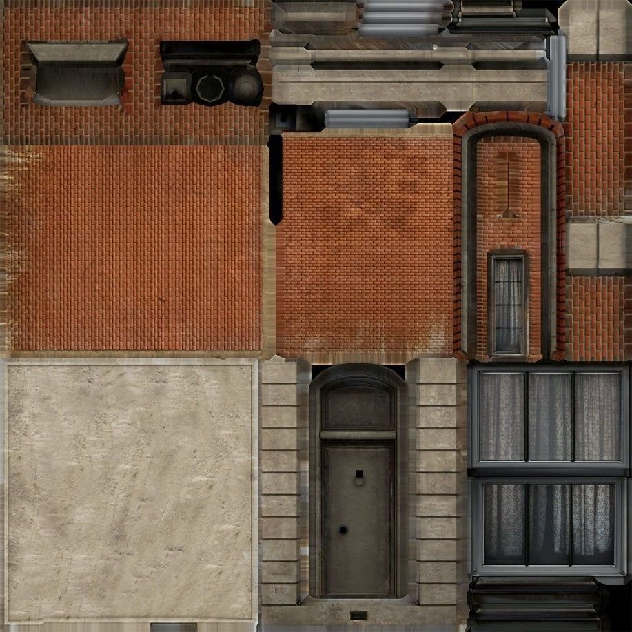 Old City Building 1 Low-poly 3D model_5