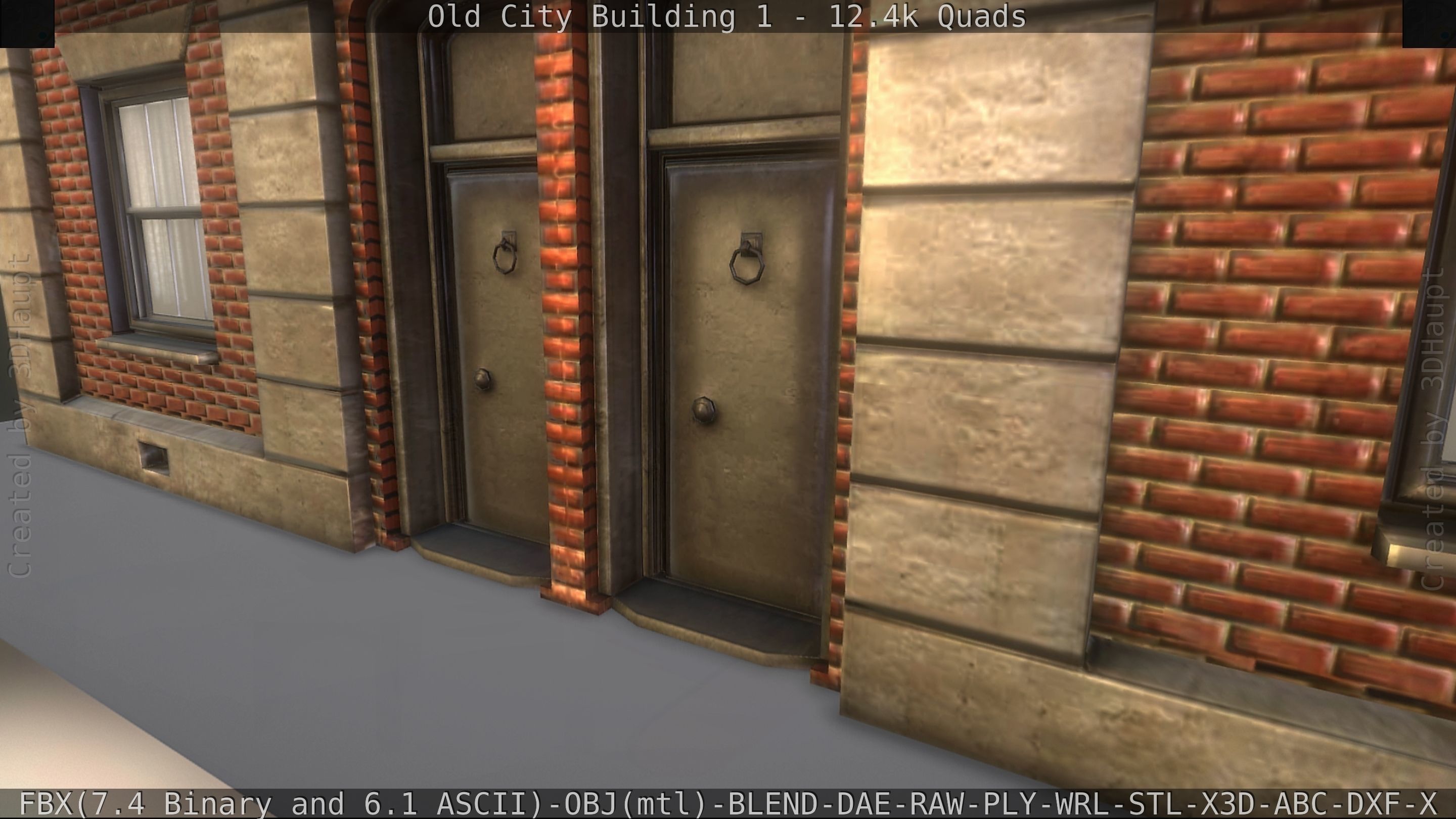 Old City Building 1 Low-poly 3D model_224