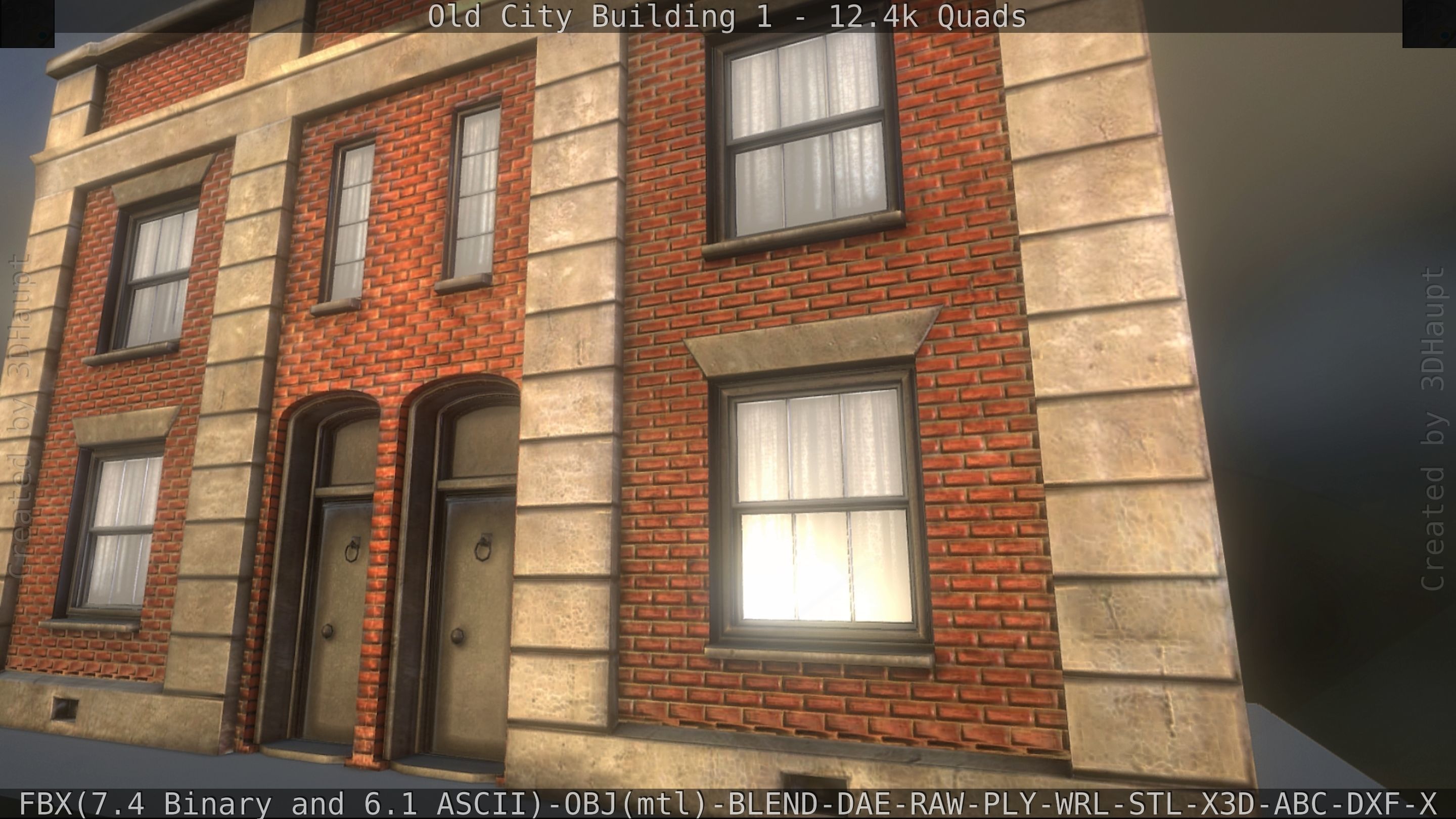 Old City Building 1 Low-poly 3D model_246