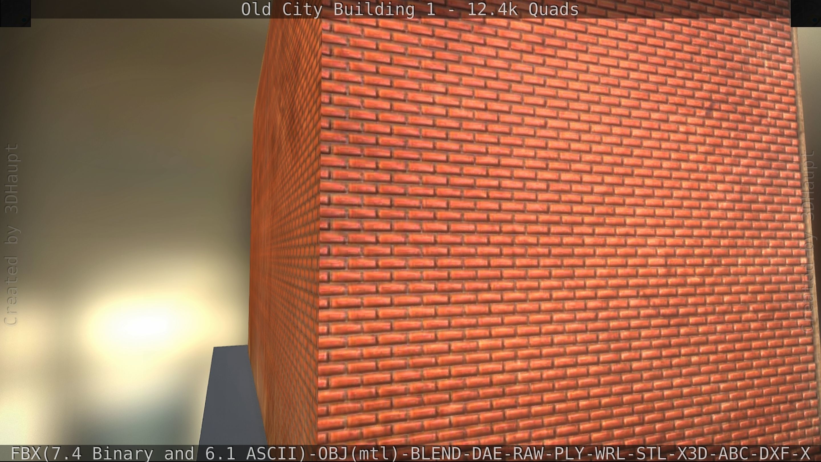 Old City Building 1 Low-poly 3D model_204