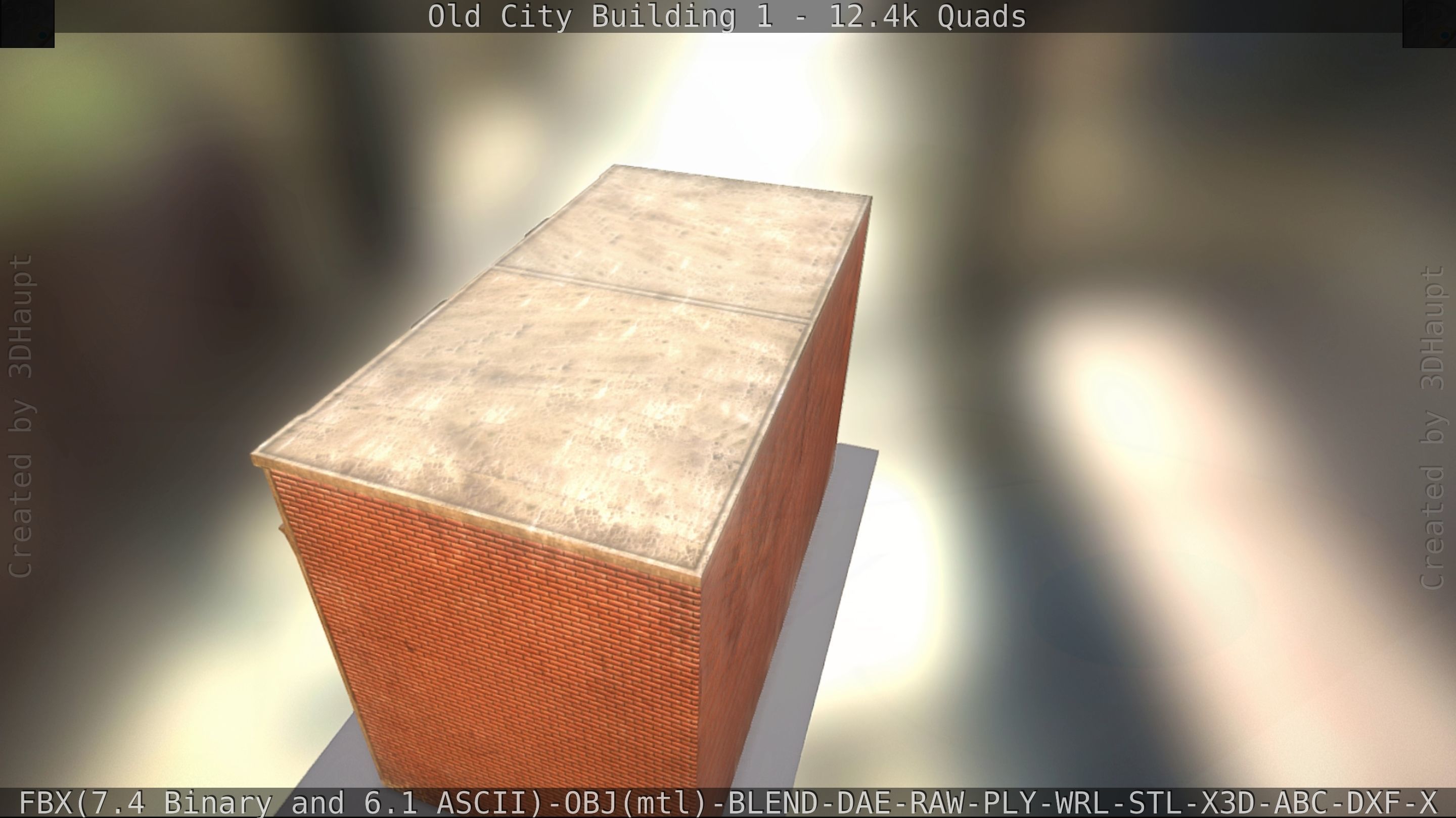 Old City Building 1 Low-poly 3D model_45