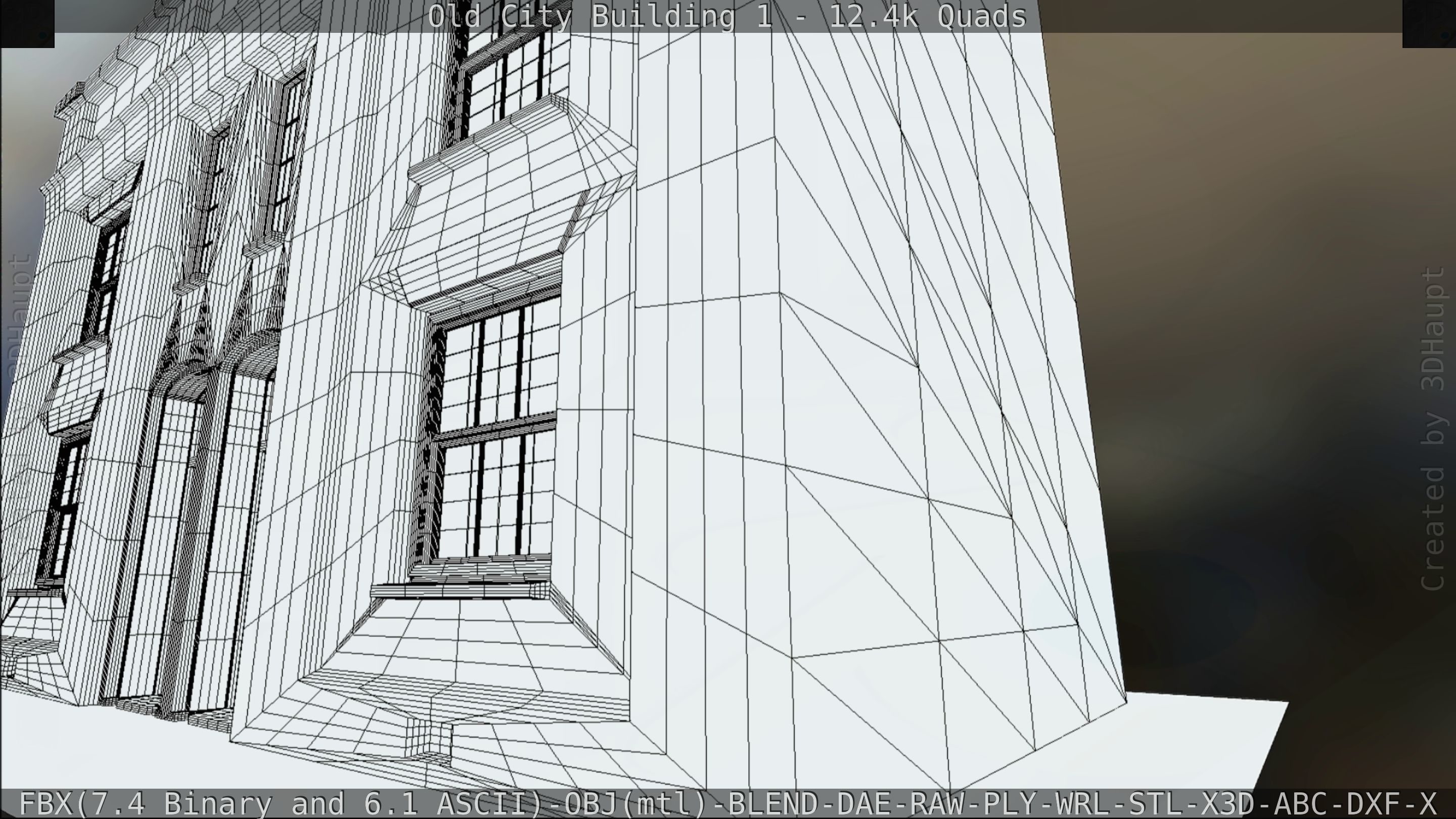 Old City Building 1 Low-poly 3D model_90