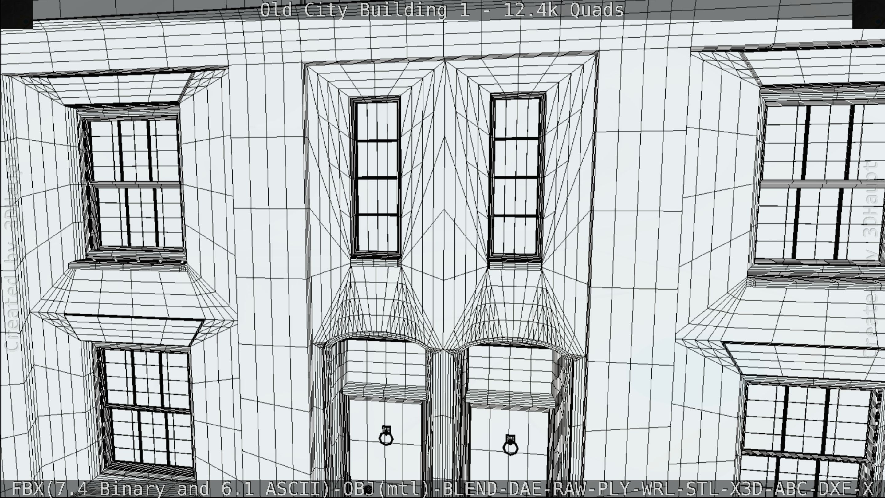 Old City Building 1 Low-poly 3D model_78