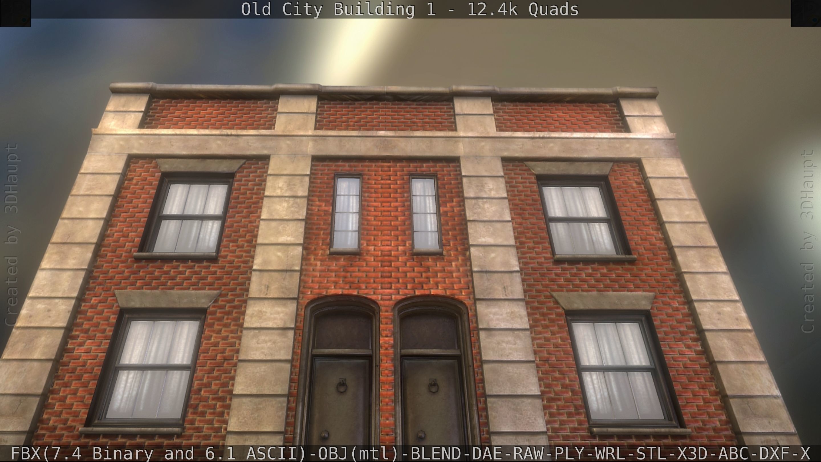 Old City Building 1 Low-poly 3D model_188