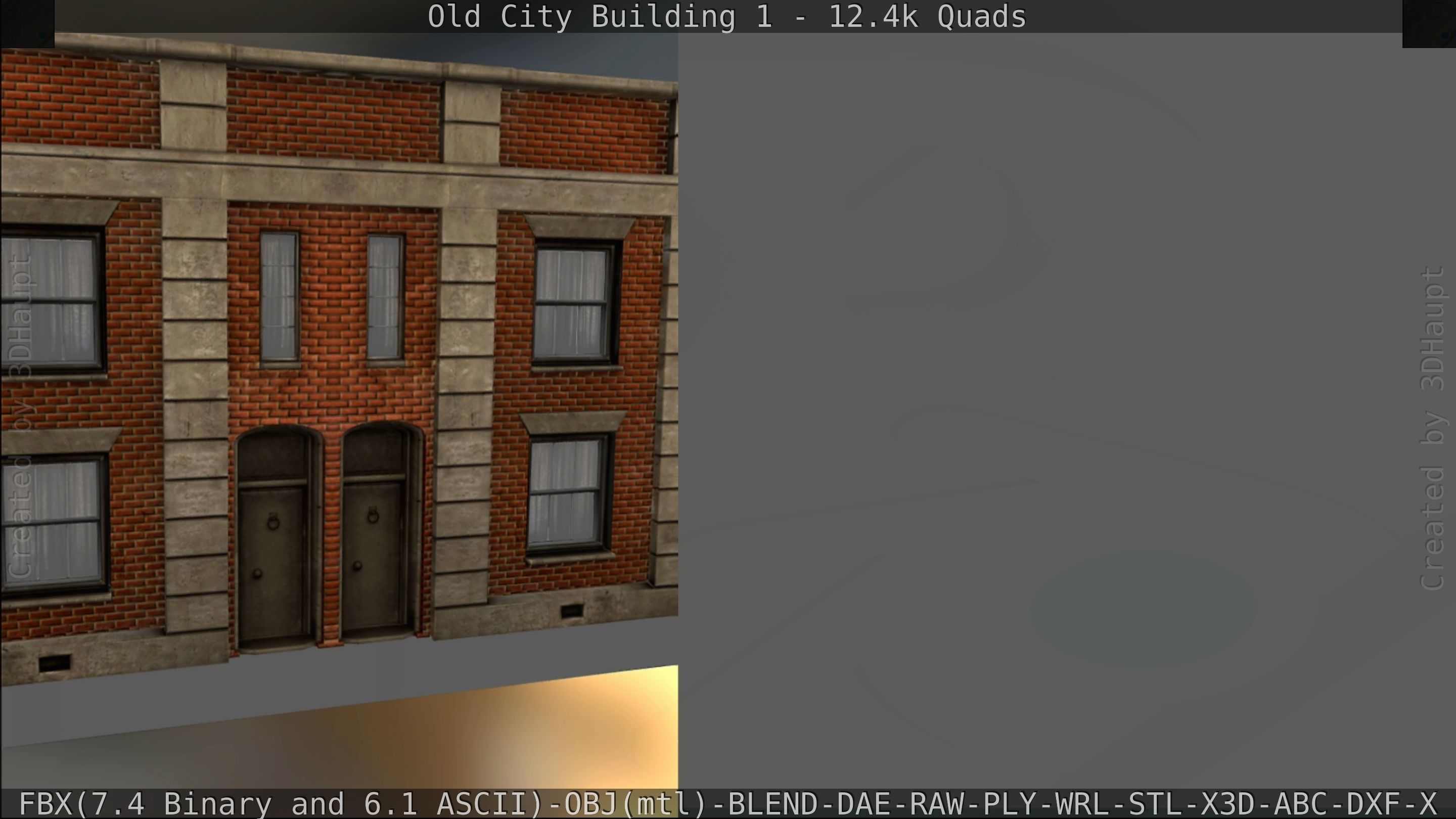 Old City Building 1 Low-poly 3D model_120
