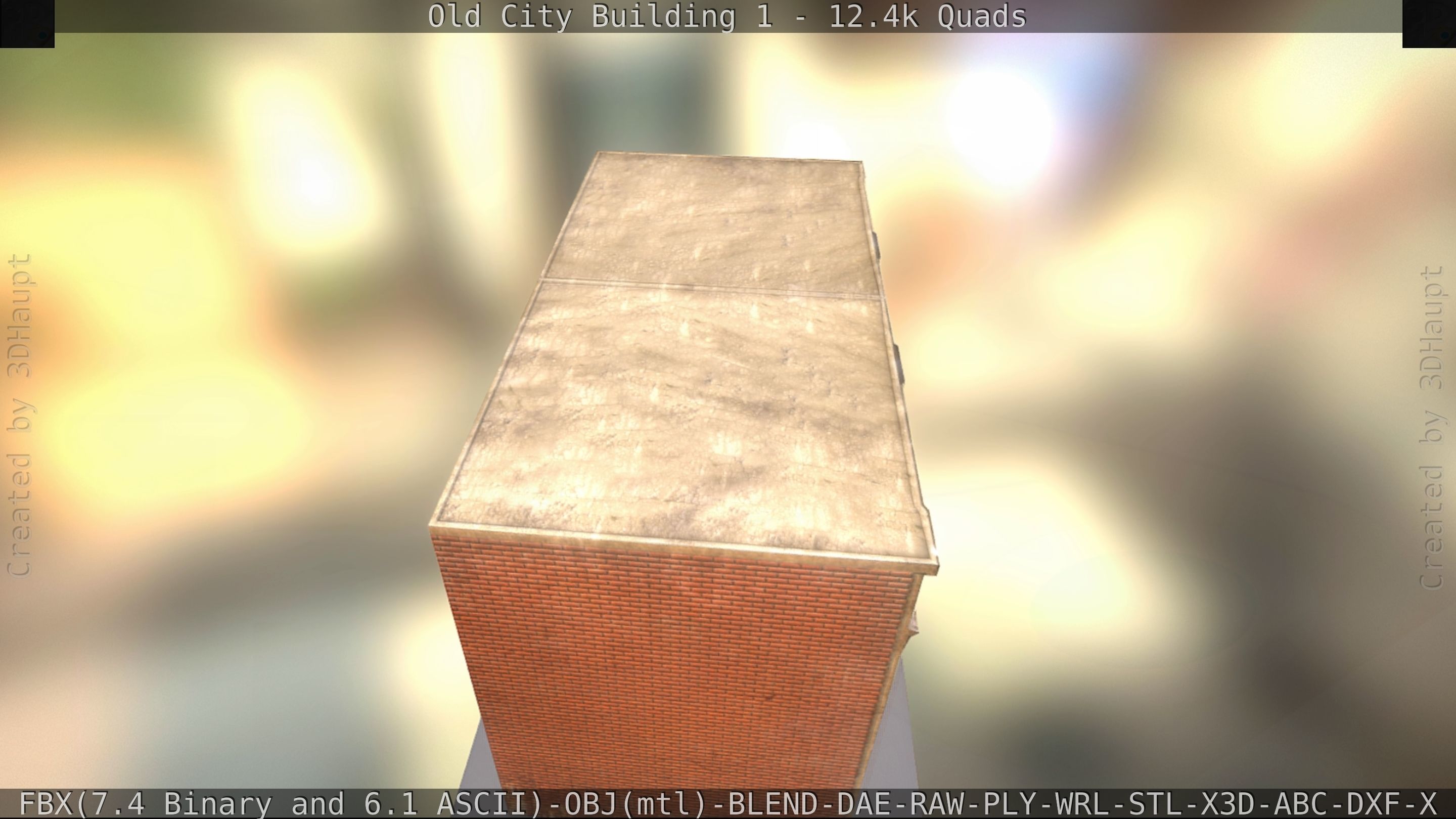 Old City Building 1 Low-poly 3D model_47