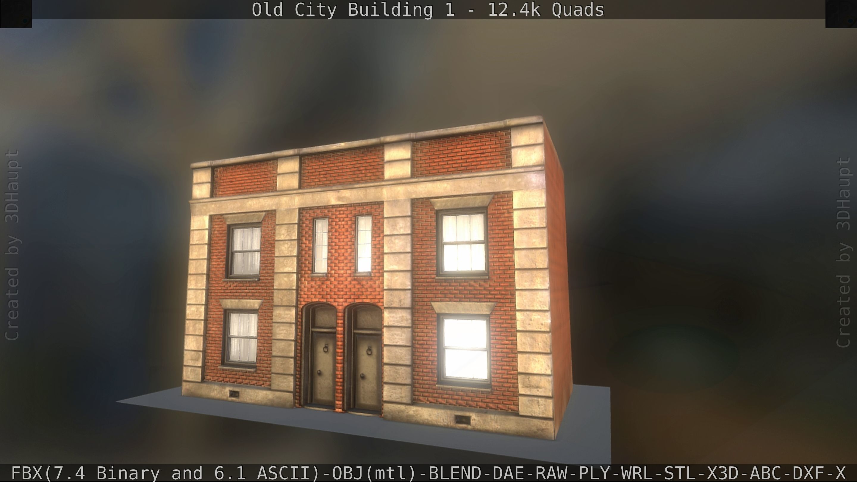 Old City Building 1 Low-poly 3D model_239