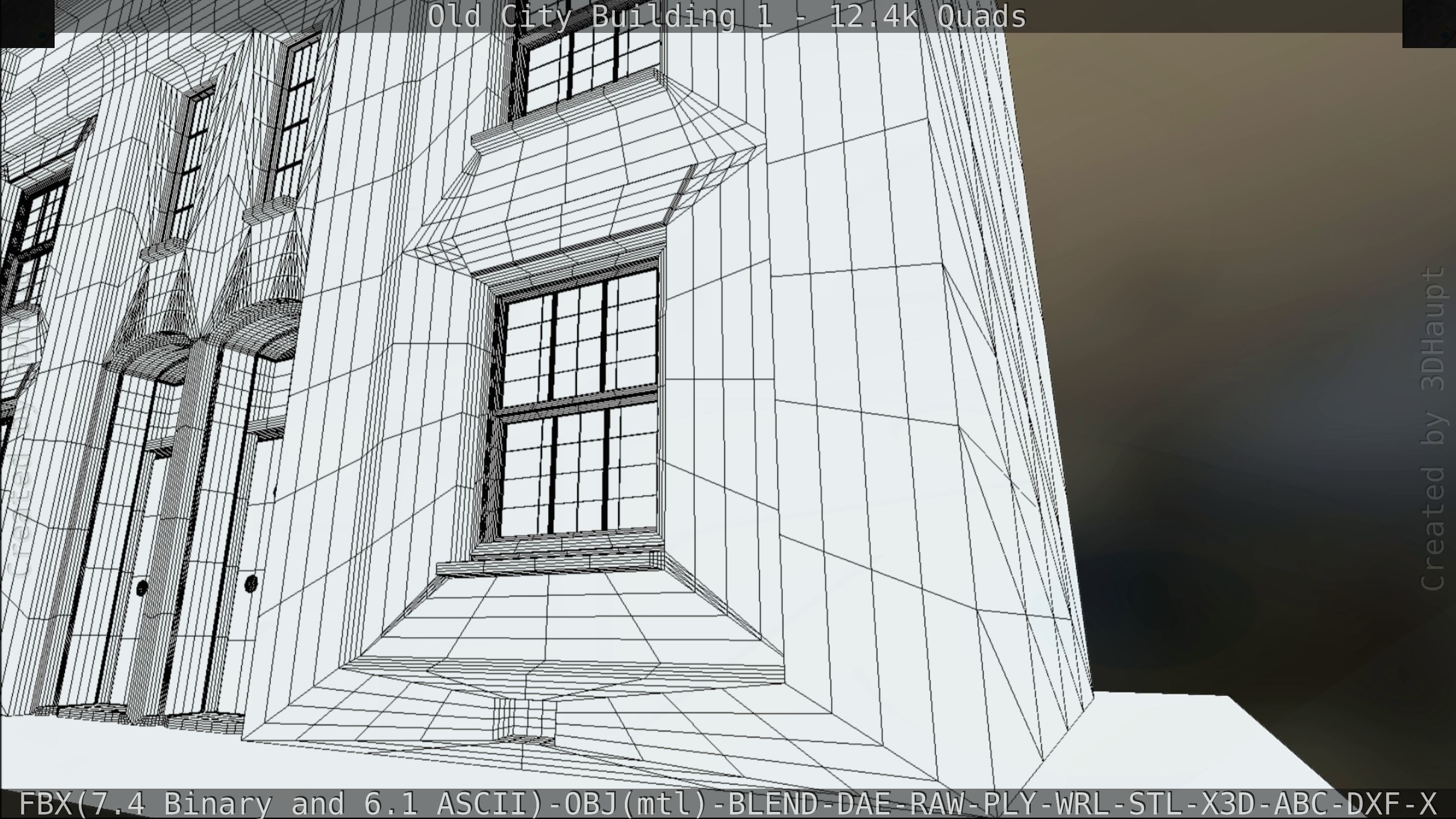 Old City Building 1 Low-poly 3D model_93