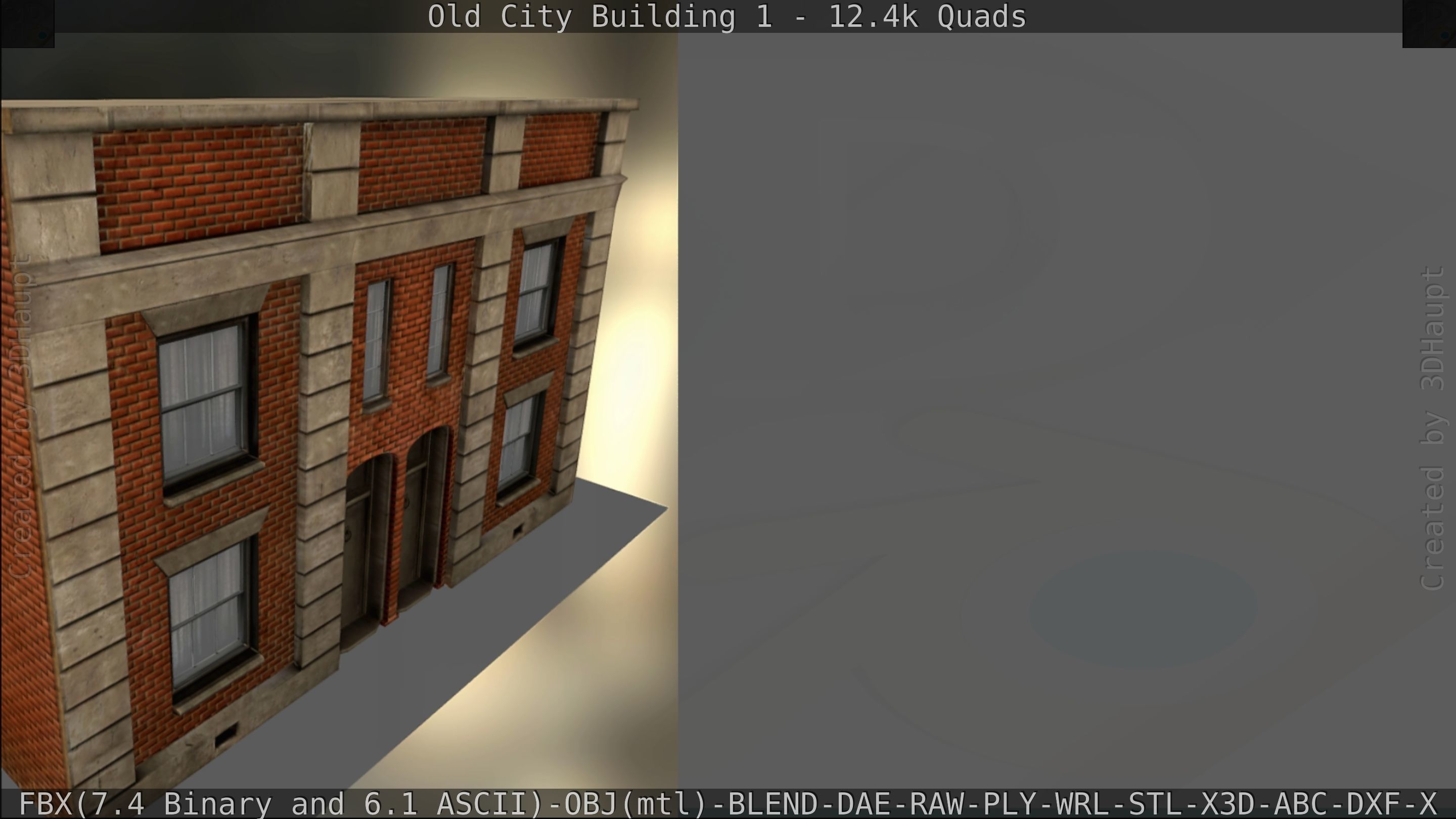 Old City Building 1 Low-poly 3D model_121