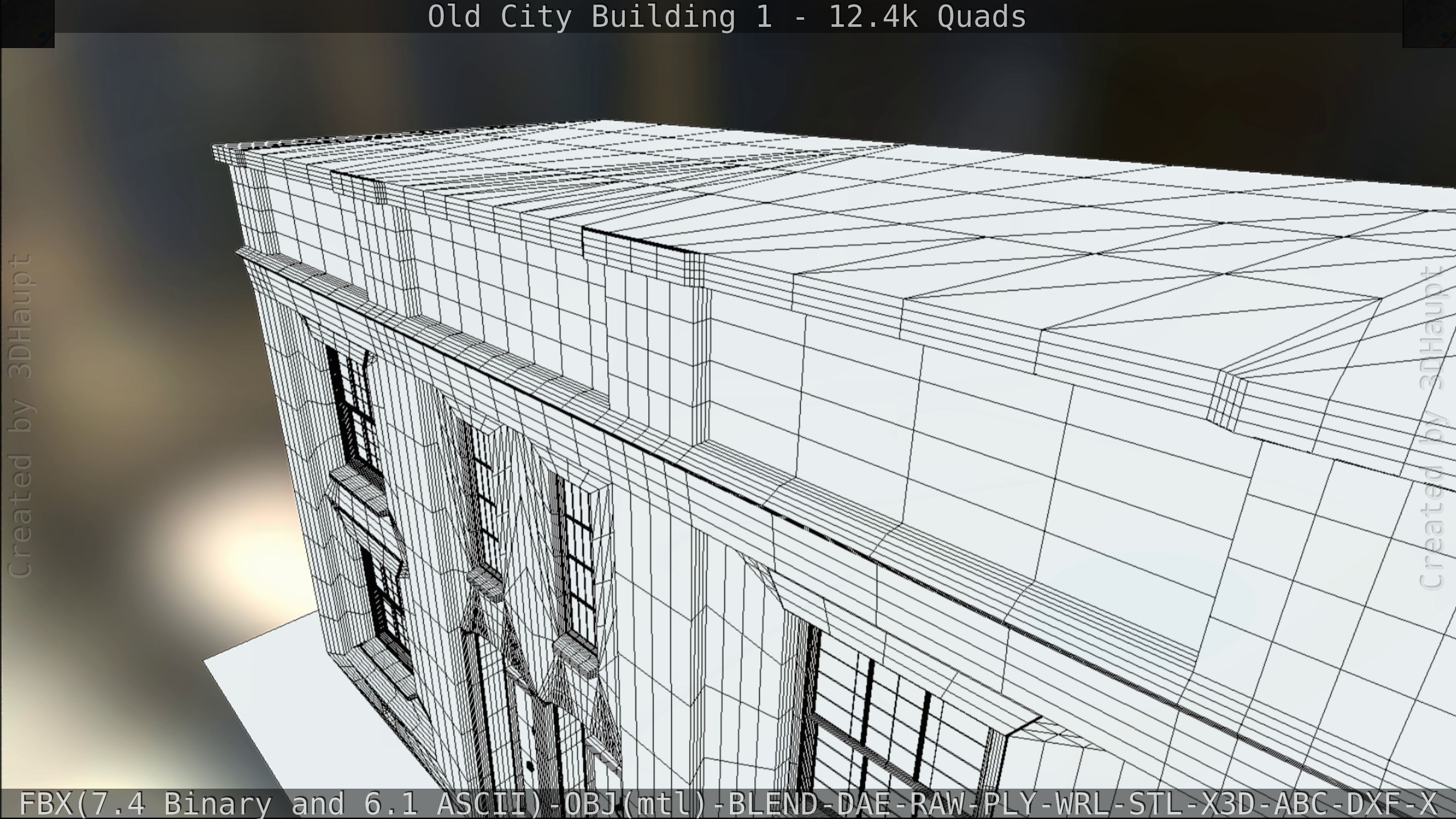 Old City Building 1 Low-poly 3D model_108