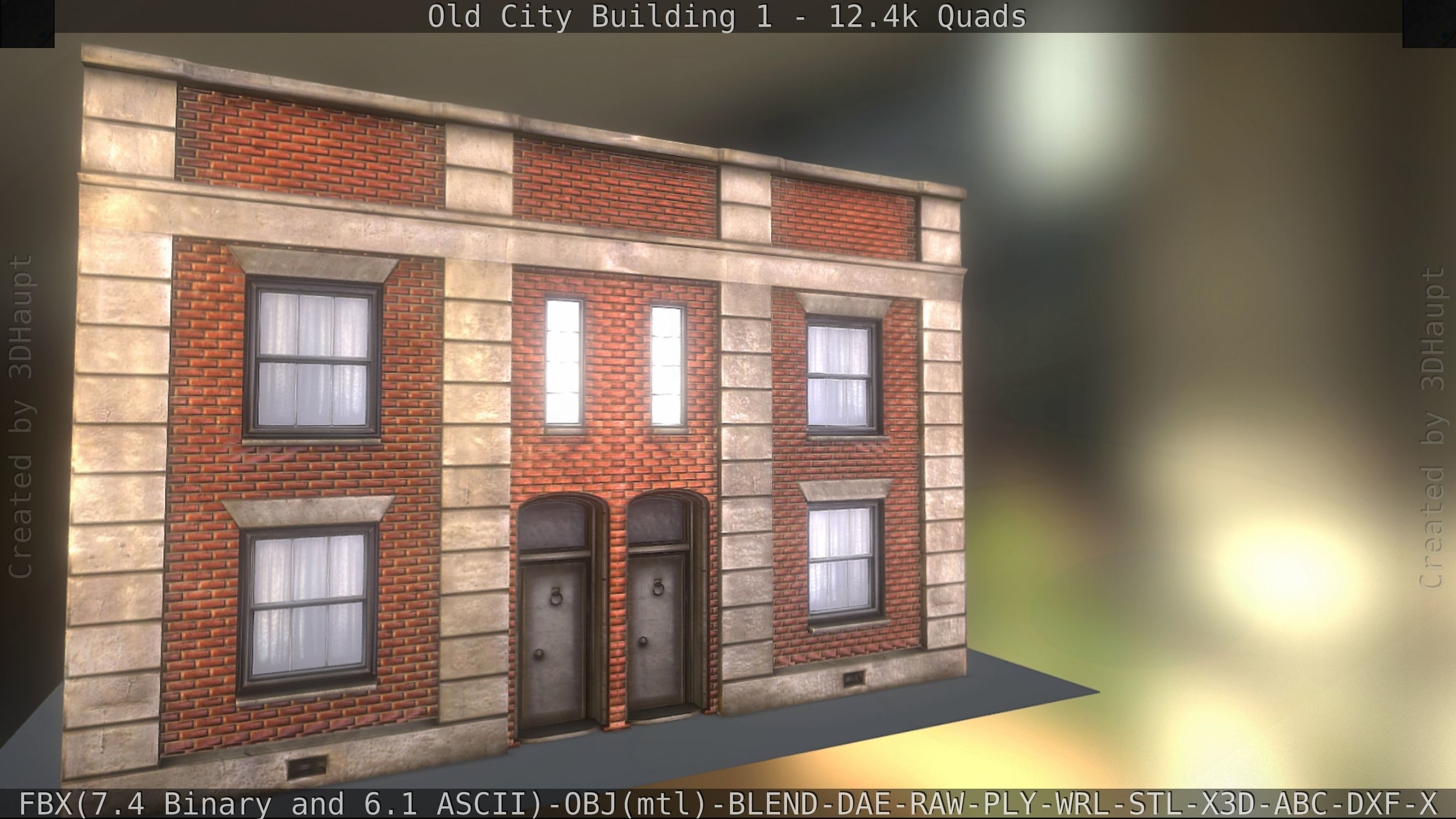 Old City Building 1 Low-poly 3D model_241