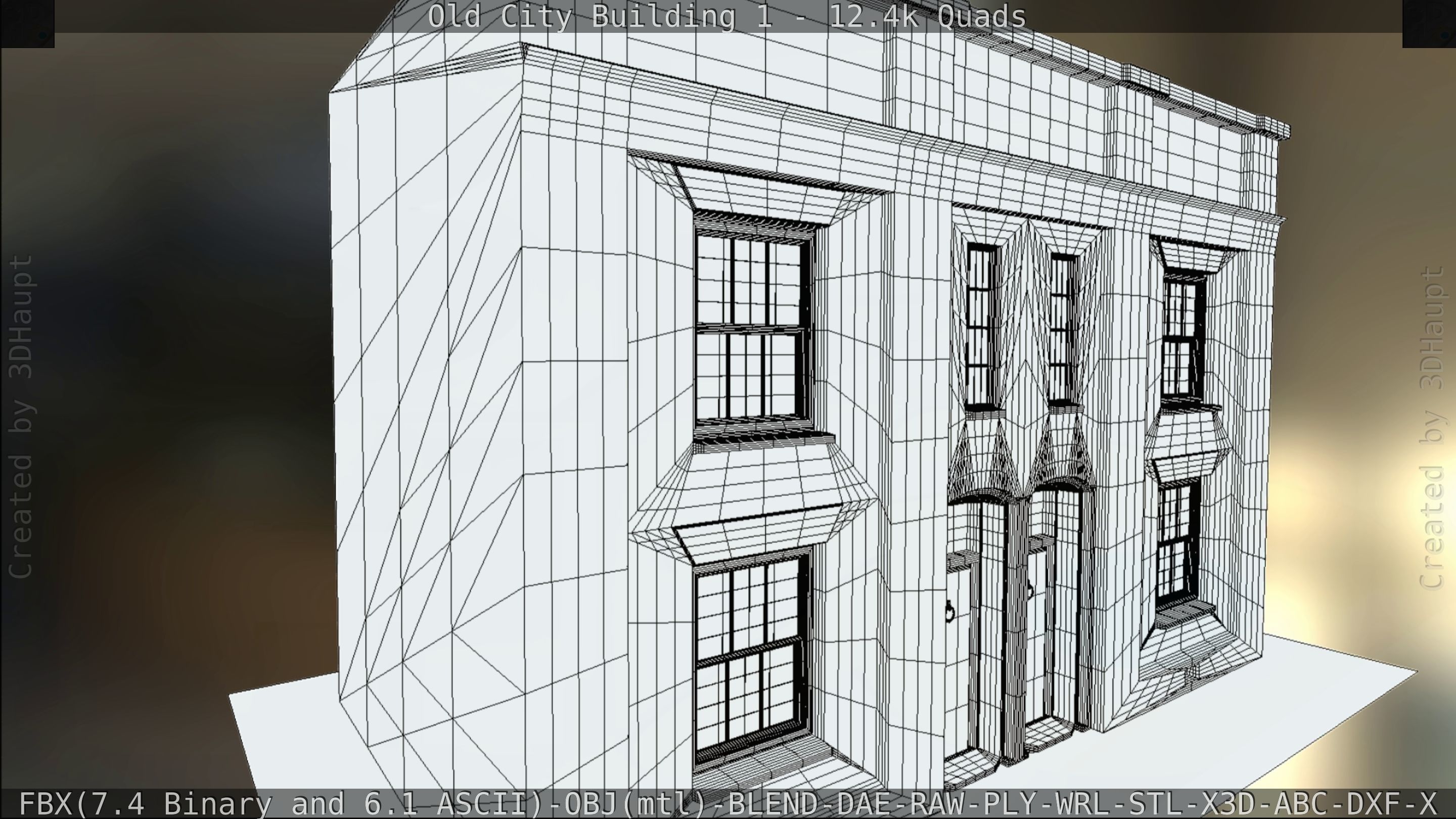 Old City Building 1 Low-poly 3D model_99