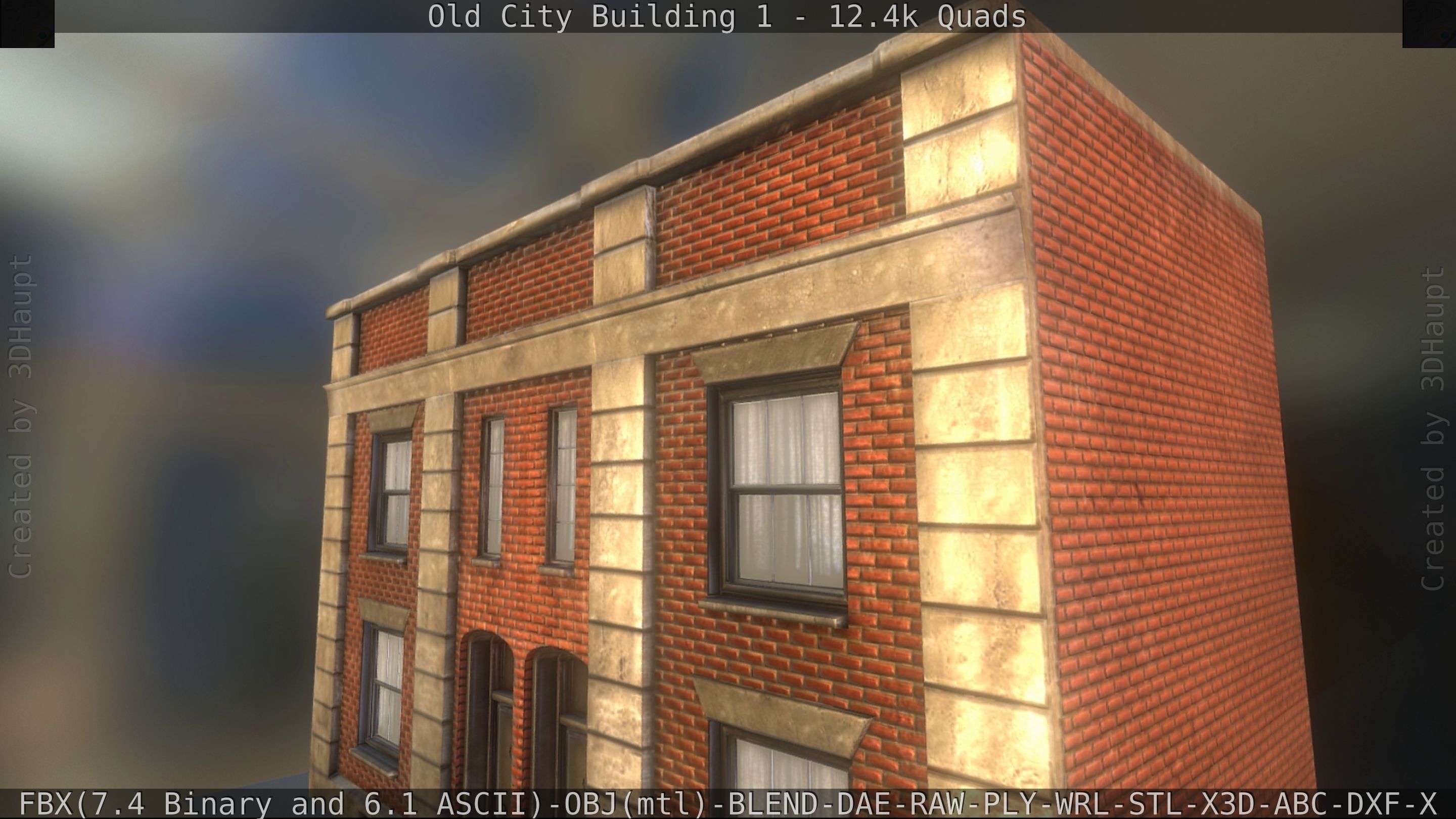 Old City Building 1 Low-poly 3D model_197