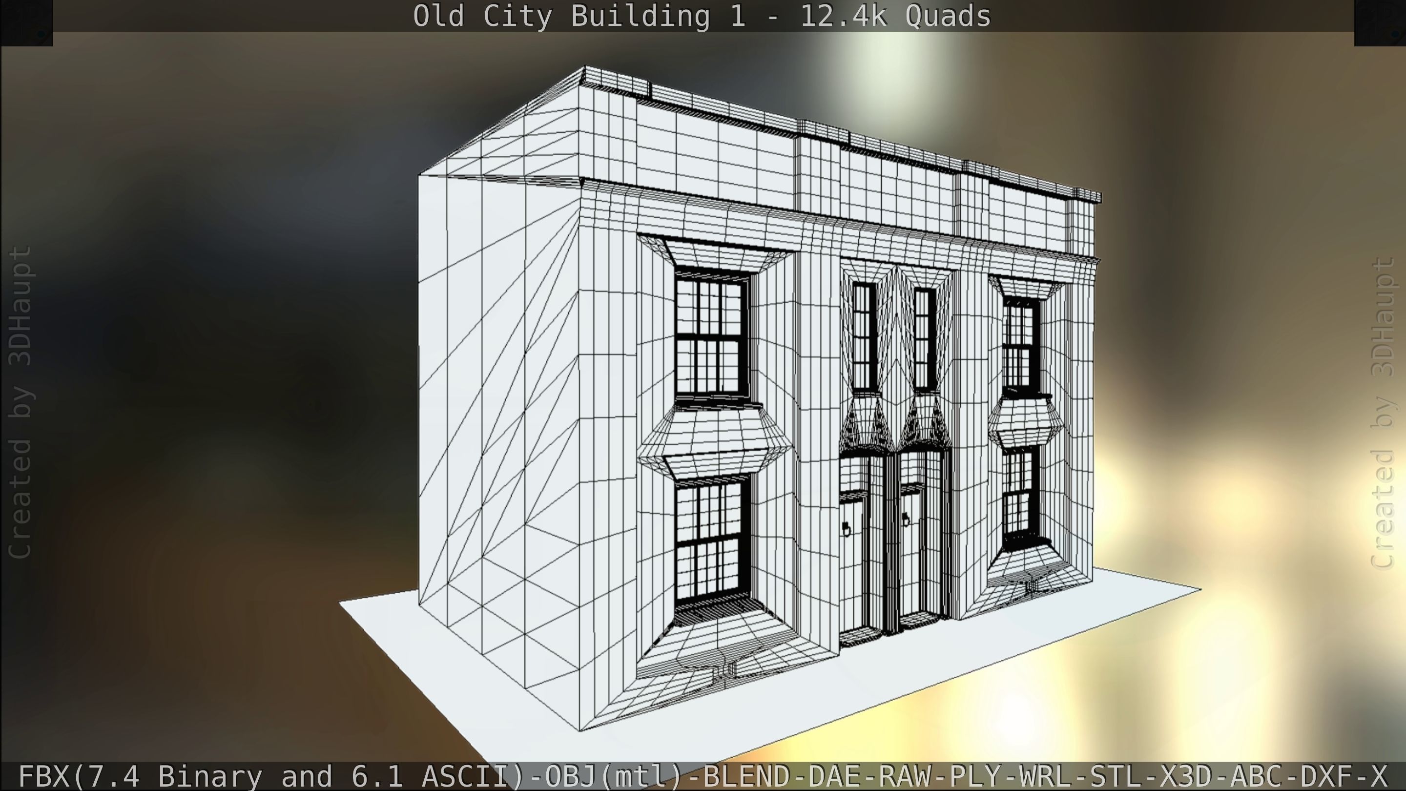 Old City Building 1 Low-poly 3D model_101