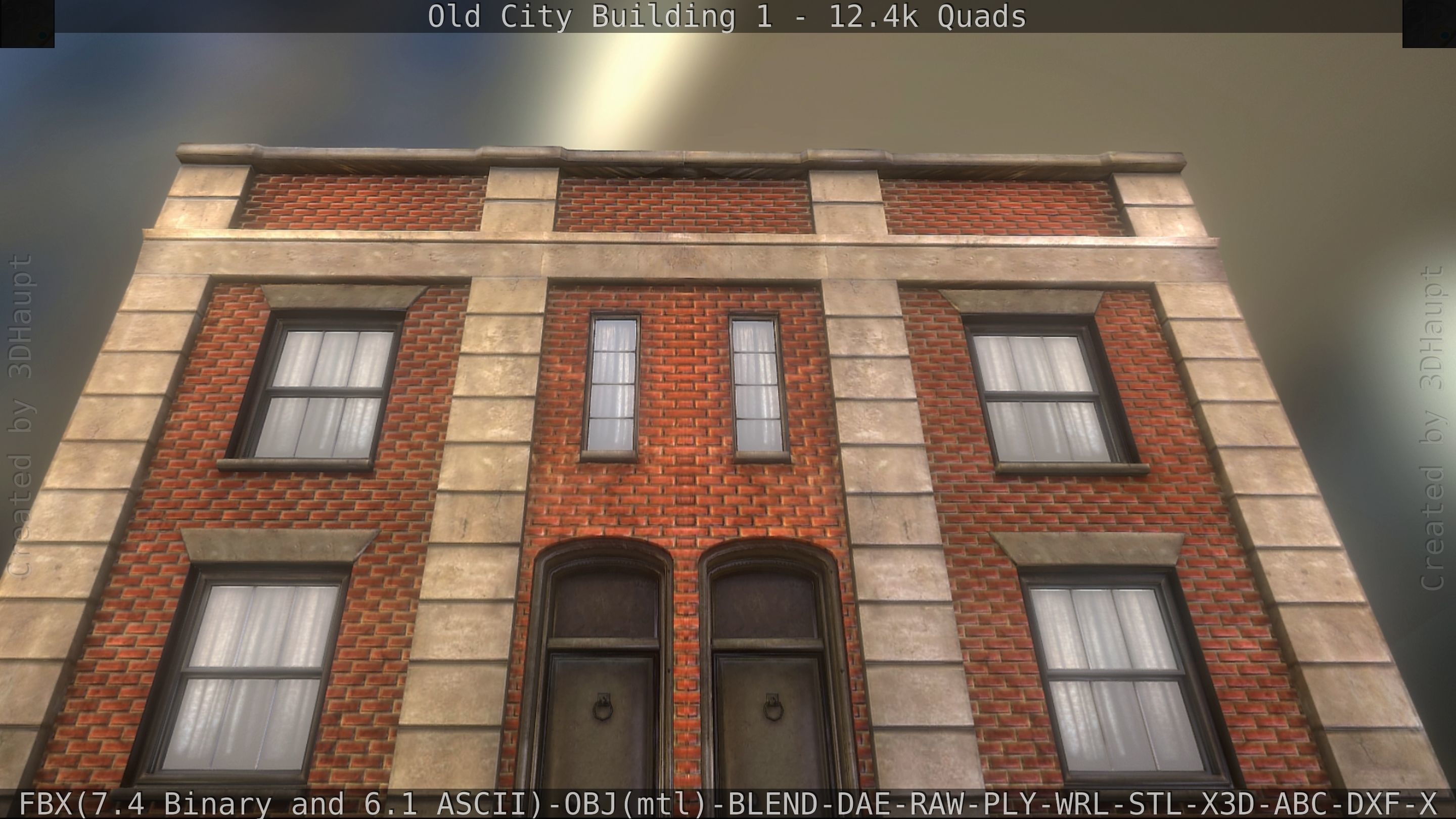 Old City Building 1 Low-poly 3D model_194