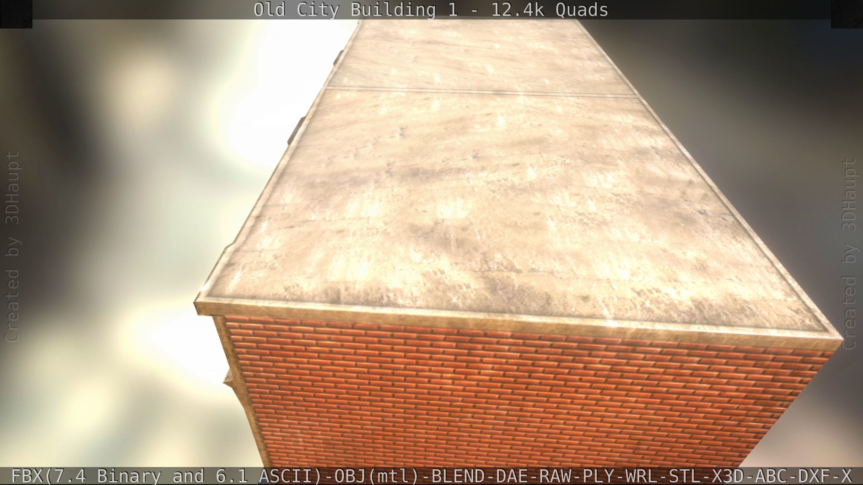 Old City Building 1 Low-poly 3D model_25