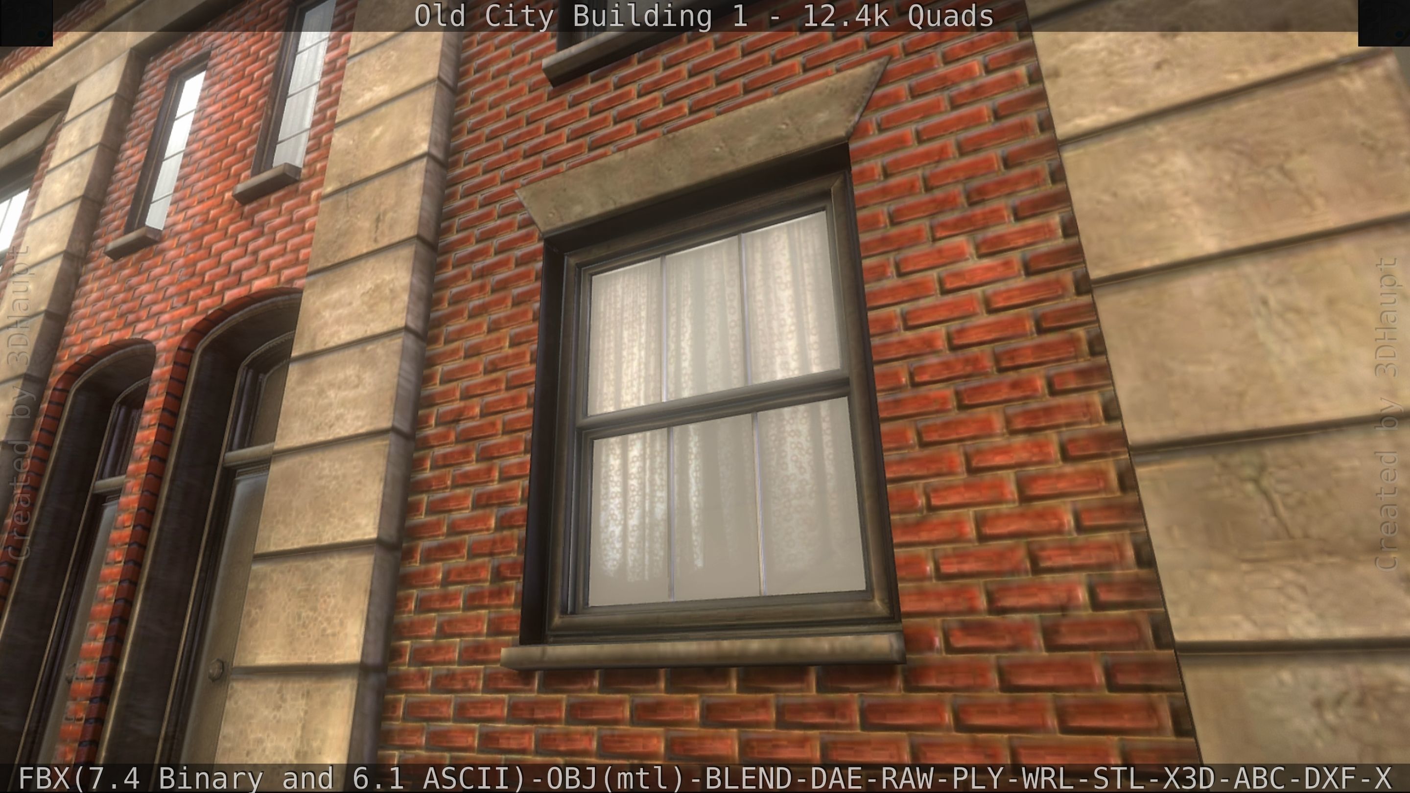 Old City Building 1 Low-poly 3D model_38