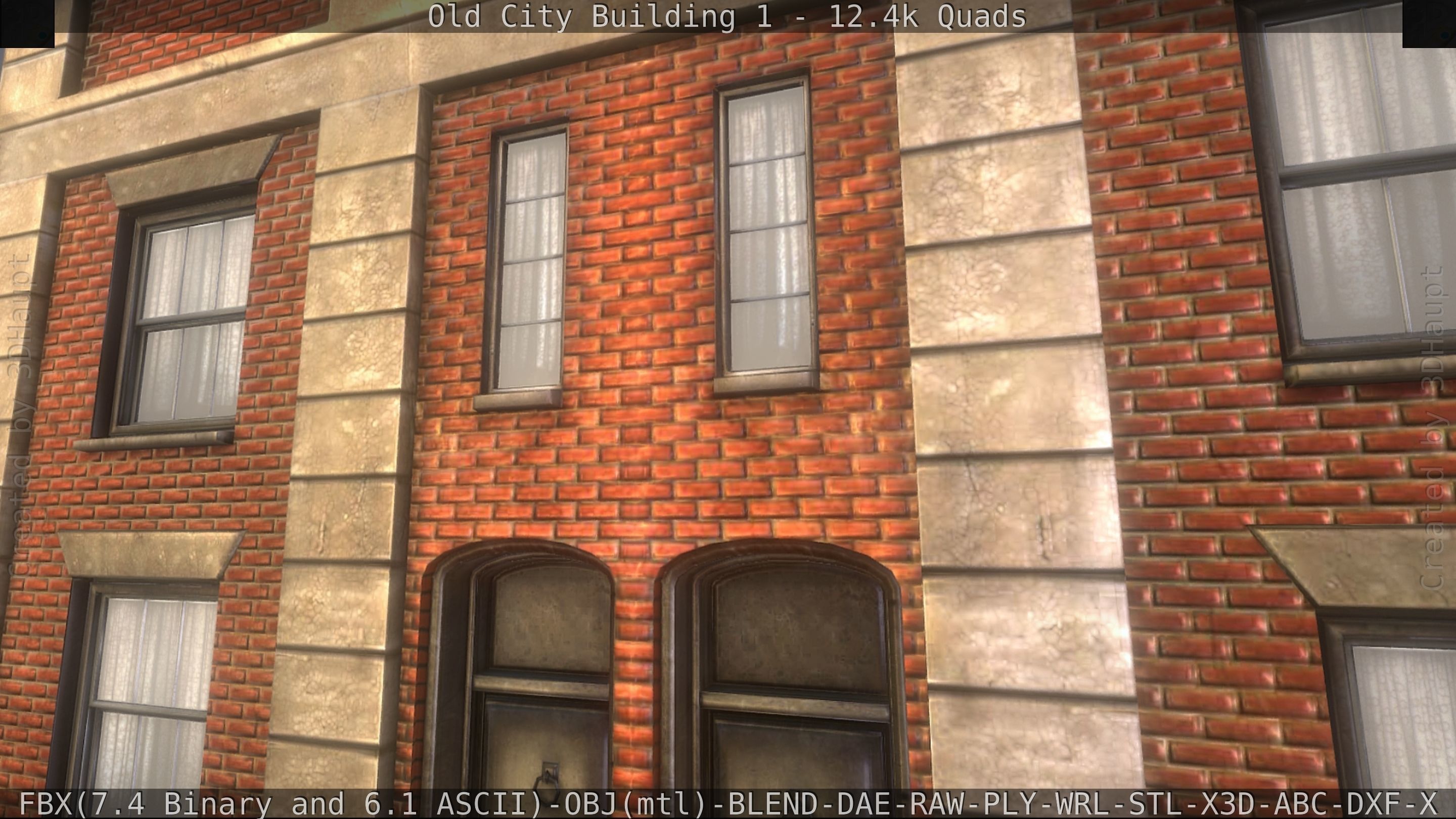 Old City Building 1 Low-poly 3D model_22