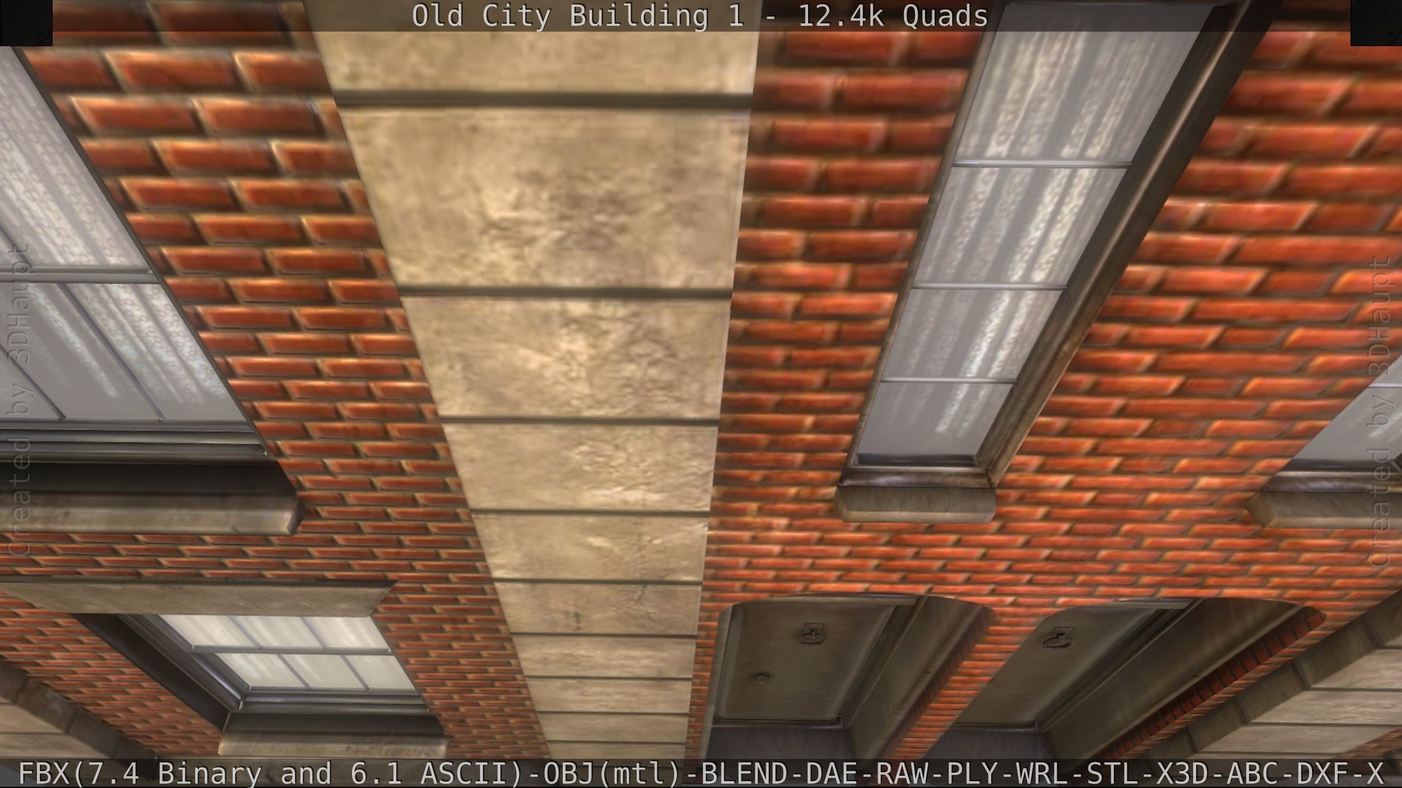 Old City Building 1 Low-poly 3D model_227