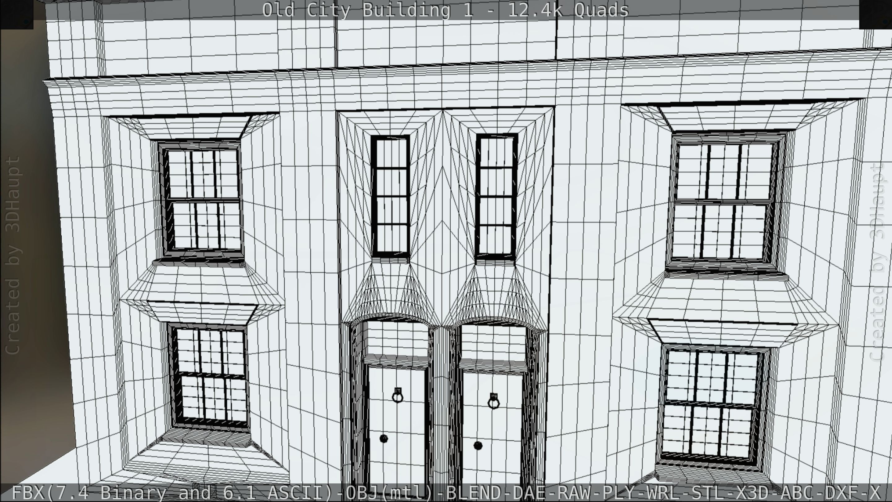 Old City Building 1 Low-poly 3D model_76