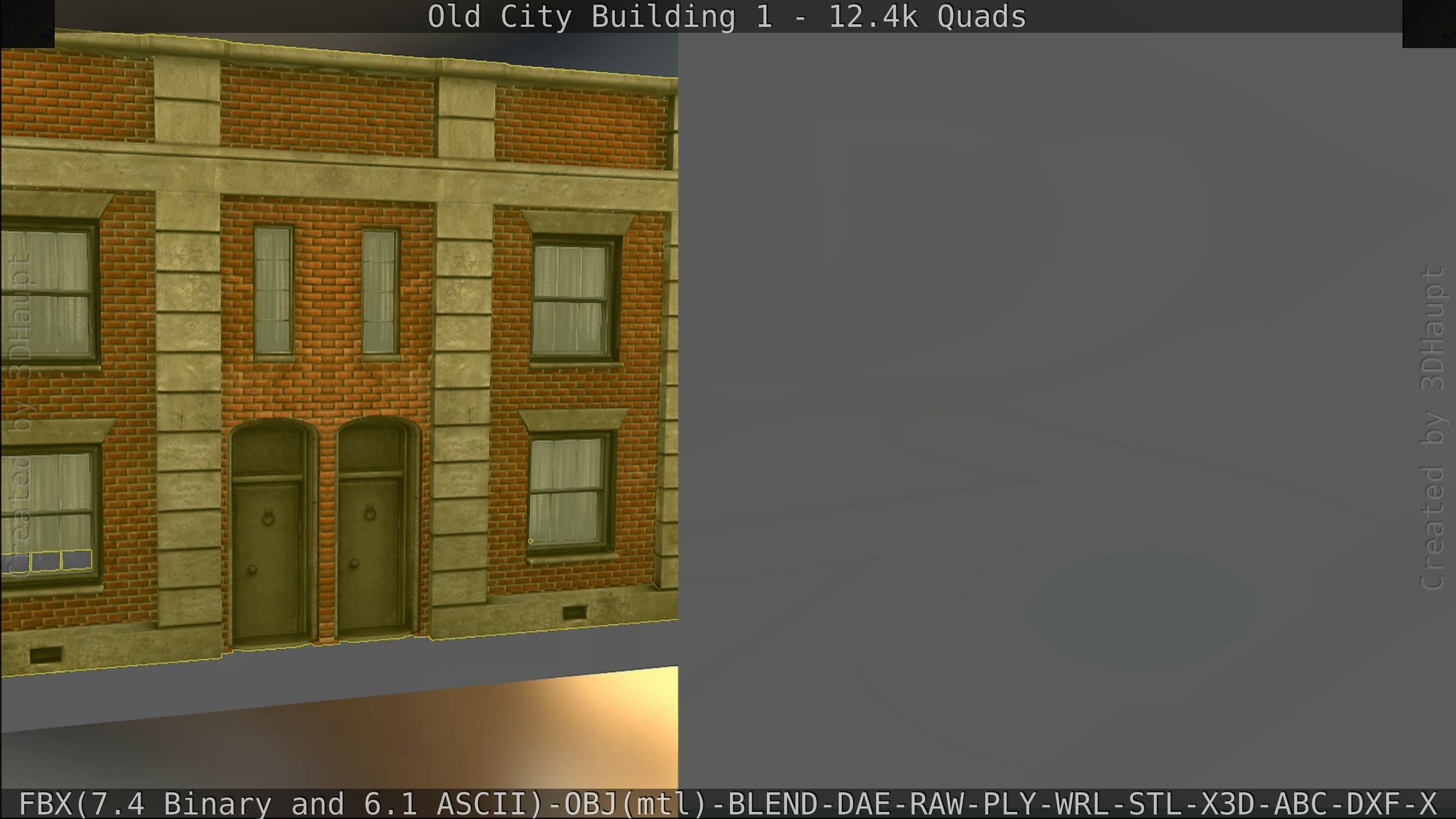 Old City Building 1 Low-poly 3D model_117