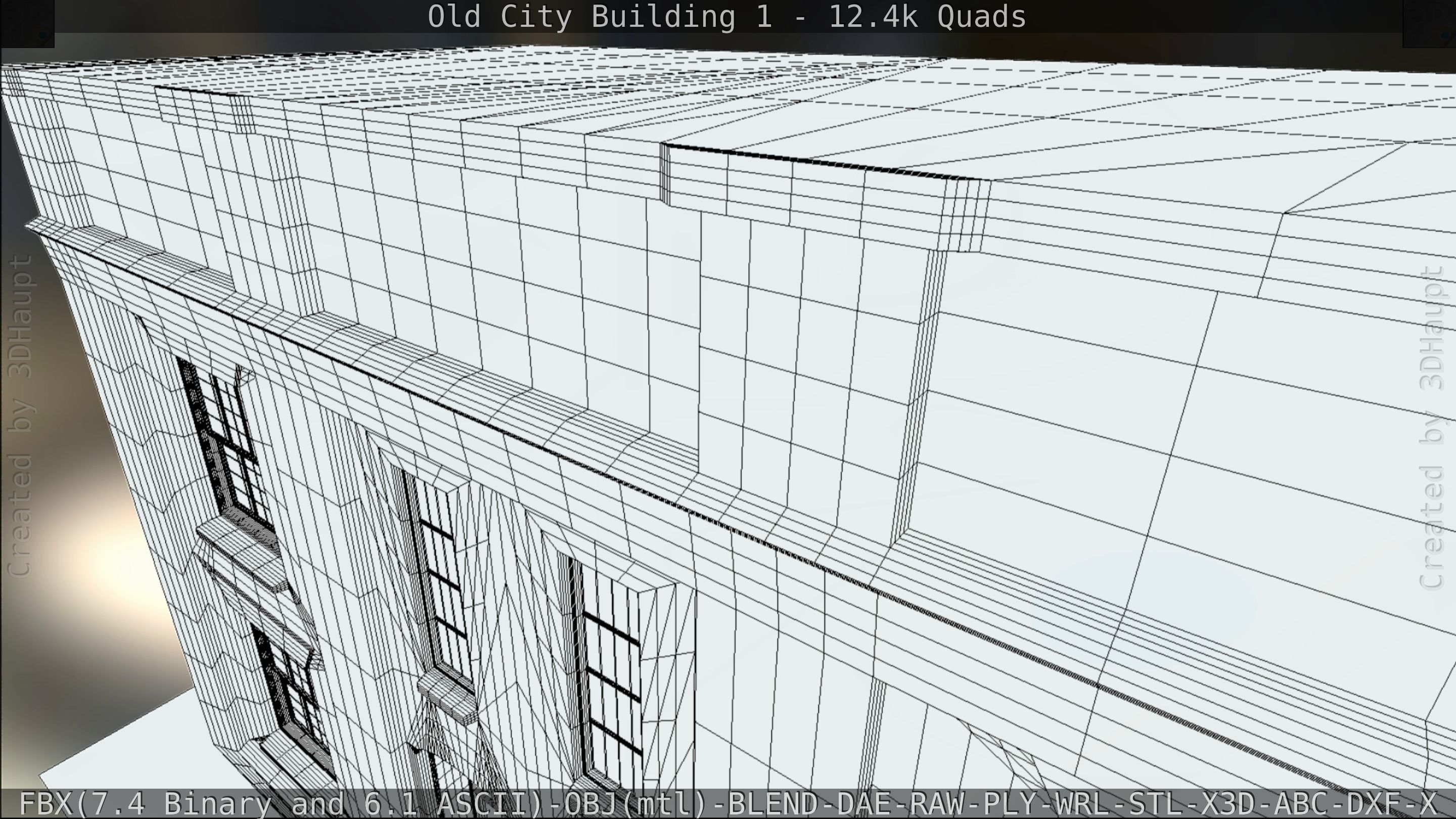 Old City Building 1 Low-poly 3D model_105