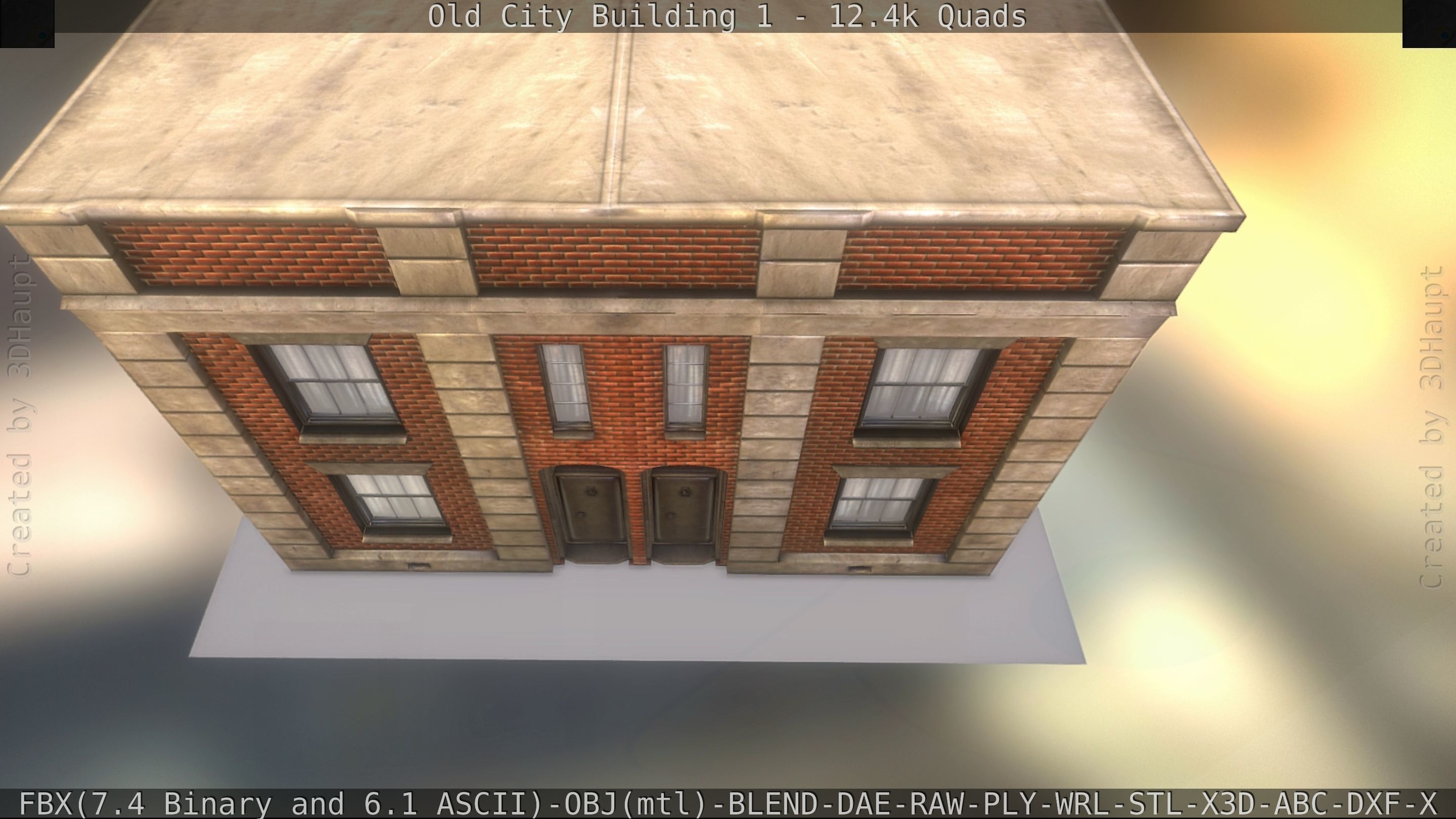 Old City Building 1 Low-poly 3D model_226