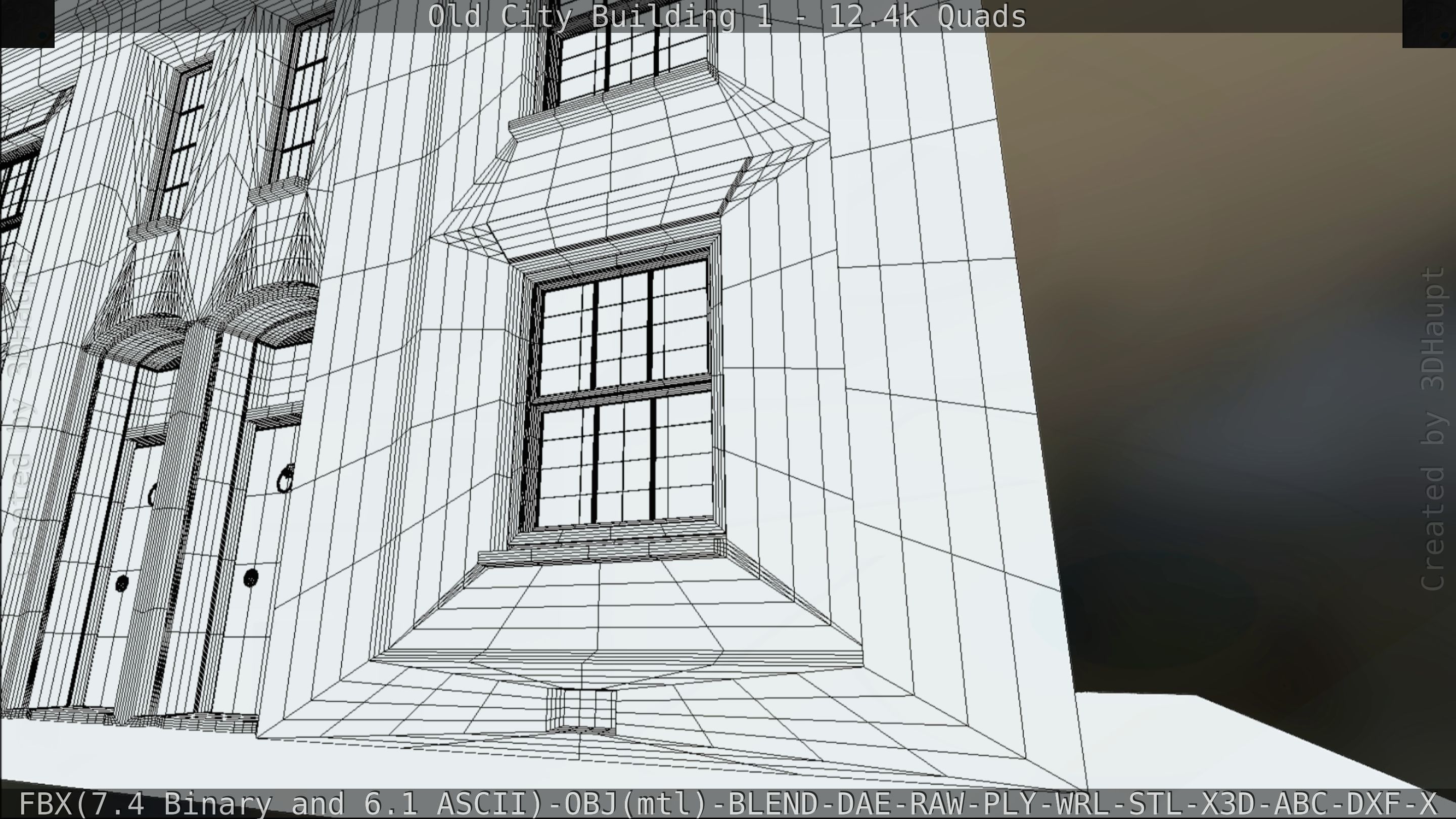 Old City Building 1 Low-poly 3D model_88