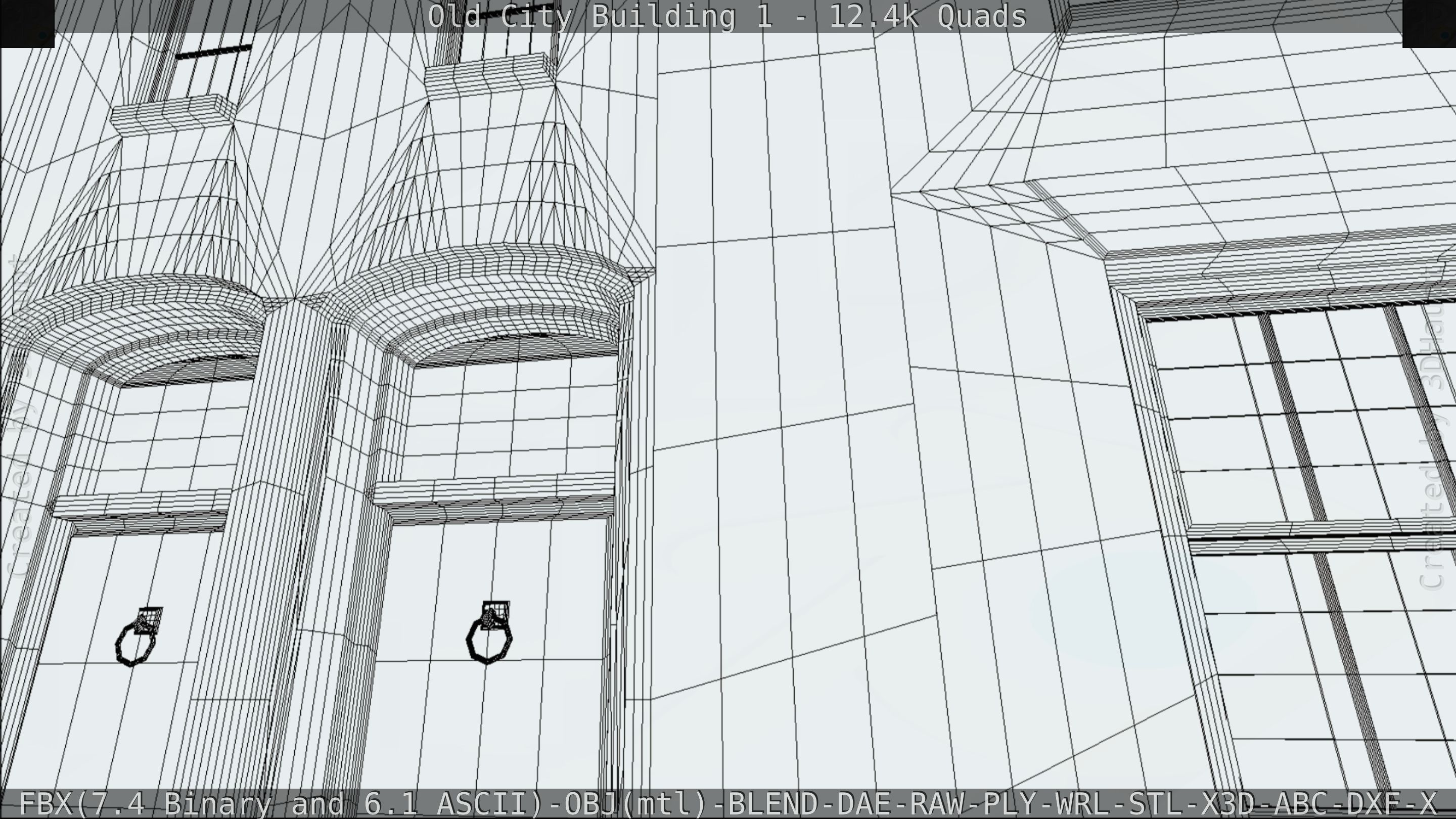 Old City Building 1 Low-poly 3D model_86