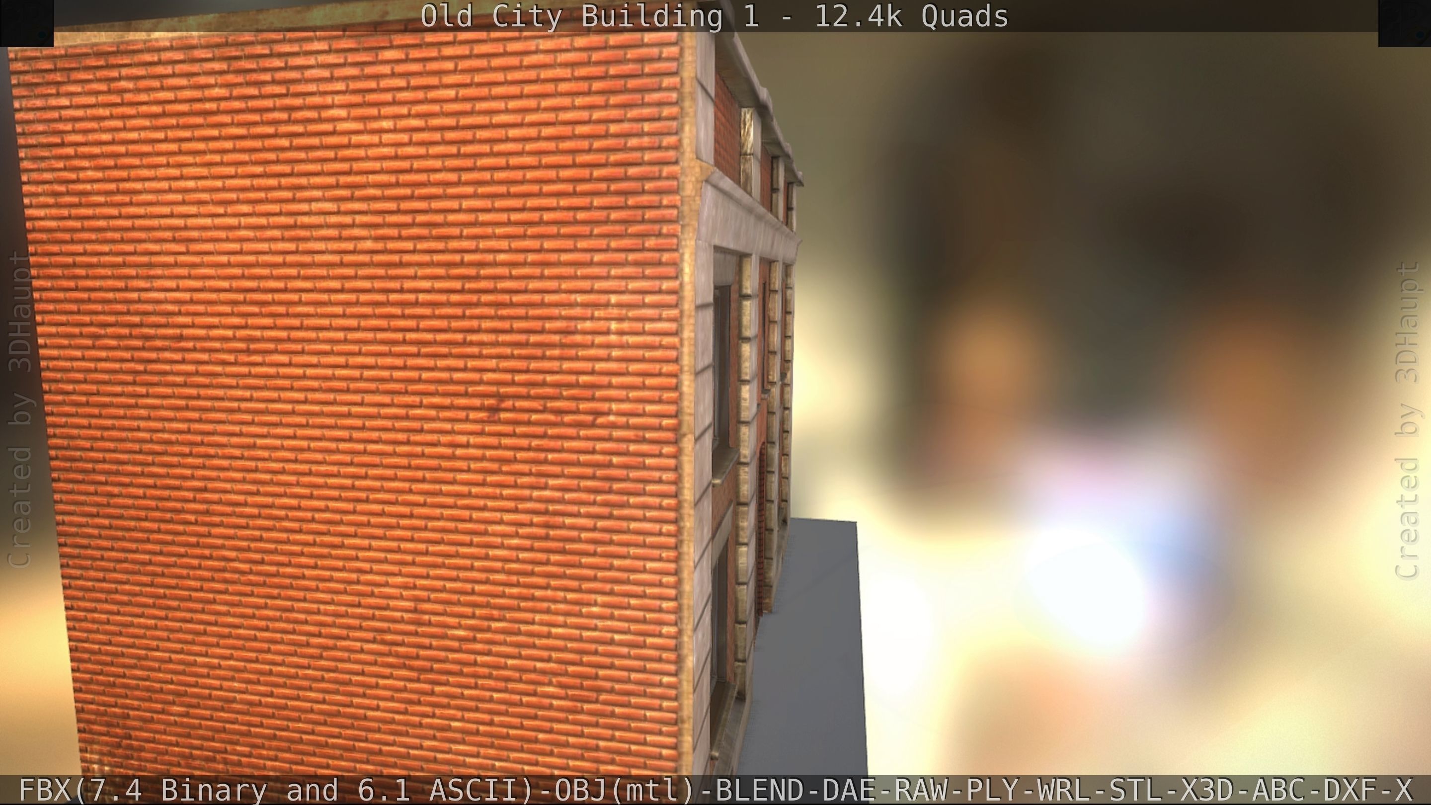 Old City Building 1 Low-poly 3D model_244
