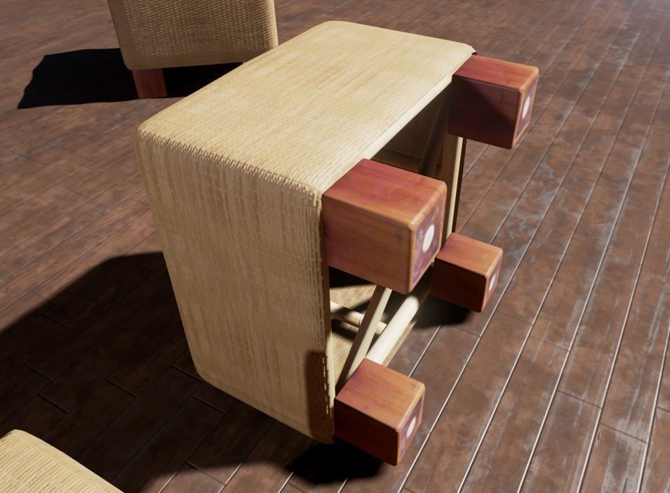 Basket Stool Free 3D model_5