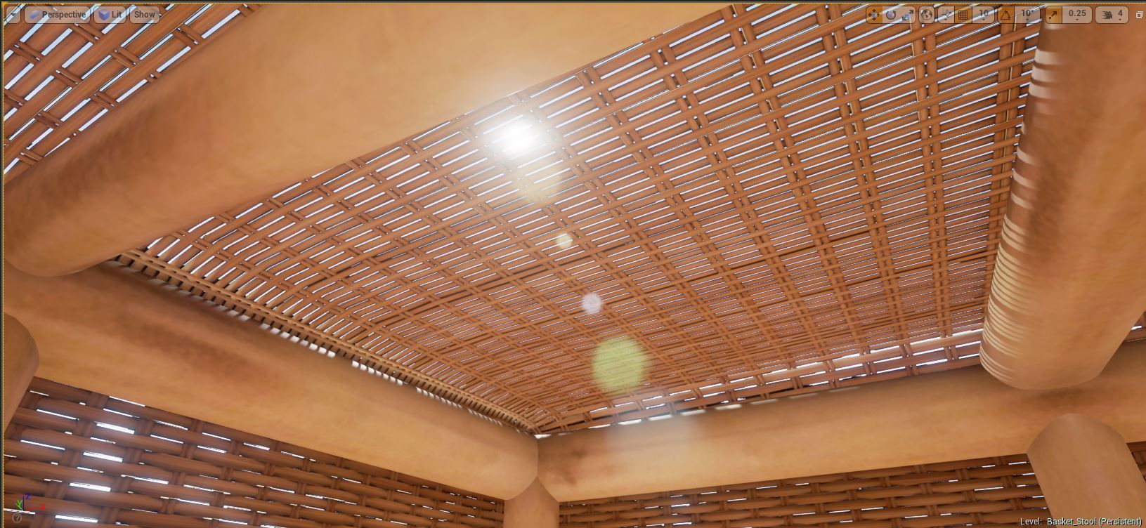 Basket Stool Free 3D model_32