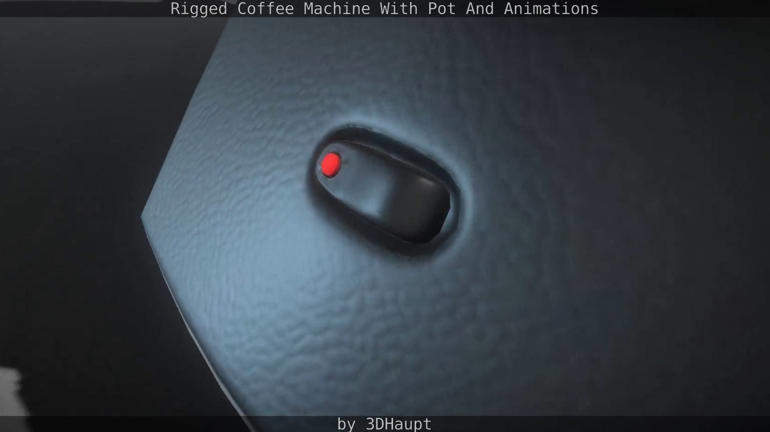 Coffee machine with rigged cable Low-poly 3D model_70