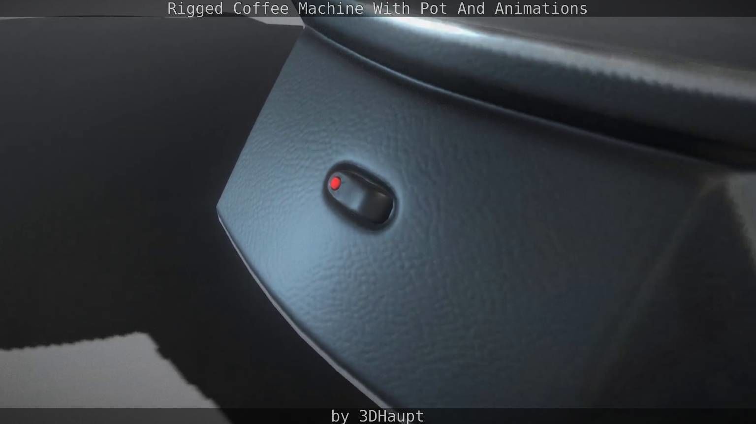 Coffee machine with rigged cable Low-poly 3D model_74