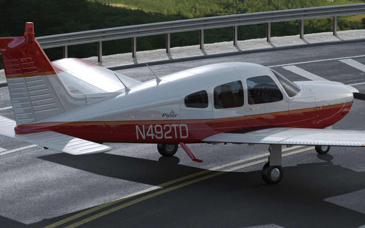 Piper PA-28 Cherokee Arrow 3D model_14