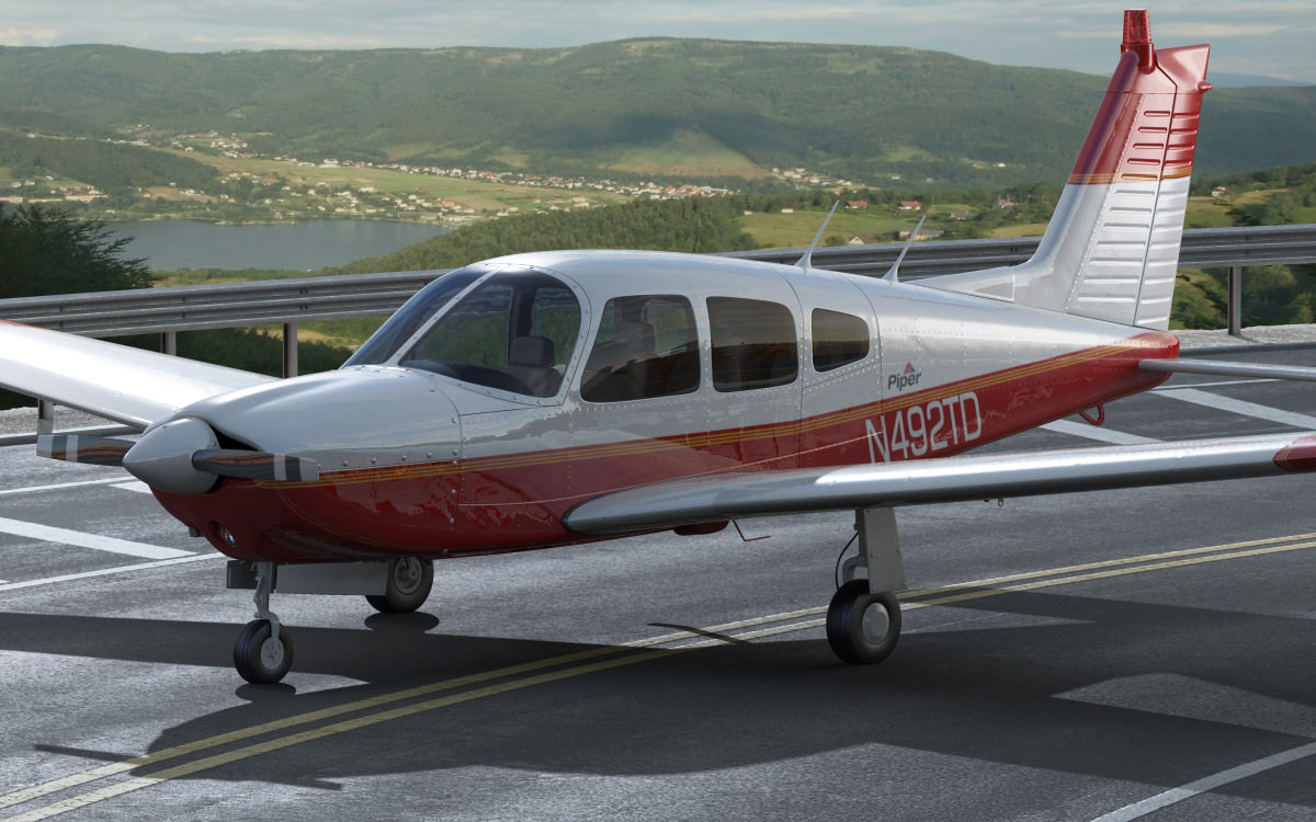 Piper PA-28 Cherokee Arrow 3D model_12