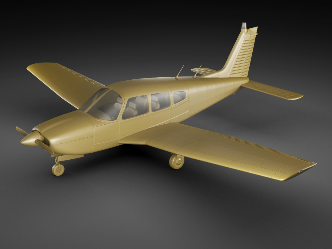 Piper PA-28 Cherokee Arrow 3D model_13
