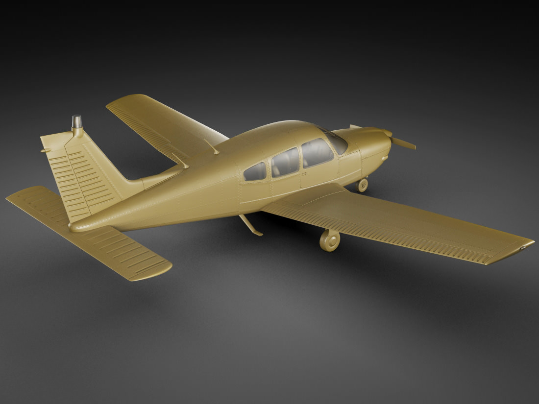 Piper PA-28 Cherokee Arrow 3D model_15