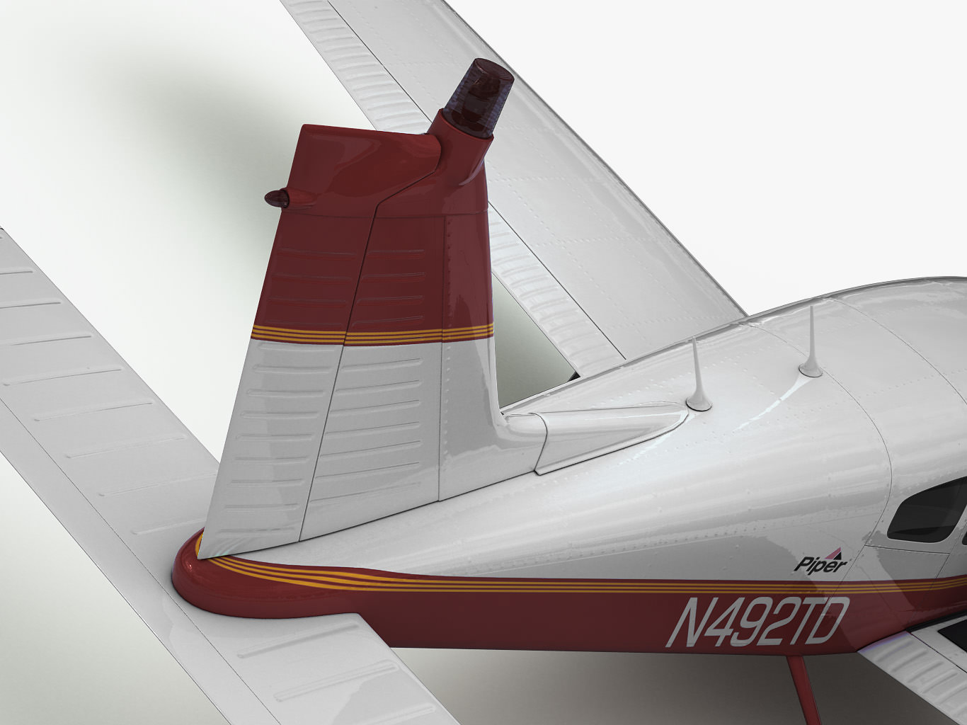 Piper PA-28 Cherokee Arrow 3D model_5