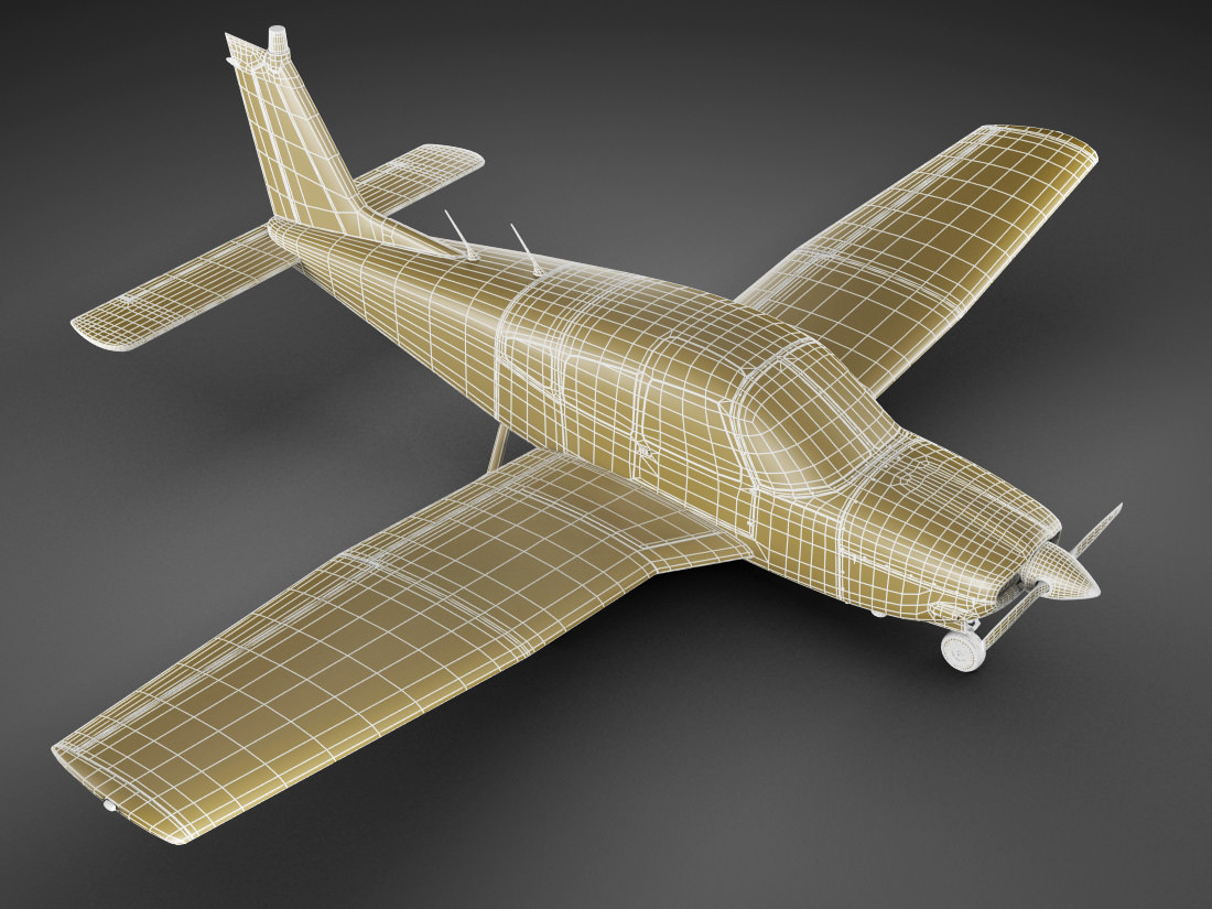 Piper PA-28 Cherokee Arrow 3D model_18
