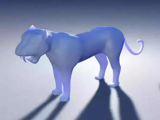 Prehistoric Panther for 3d print 3D print model