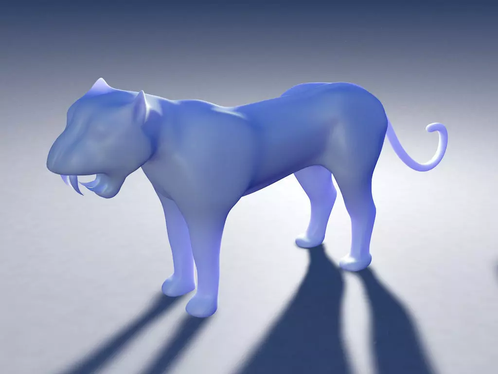 Prehistoric Panther for 3d print 3D print model_0