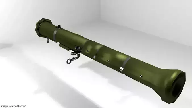Rocket Launcher - Shoulder-fired - AT-4 3D model