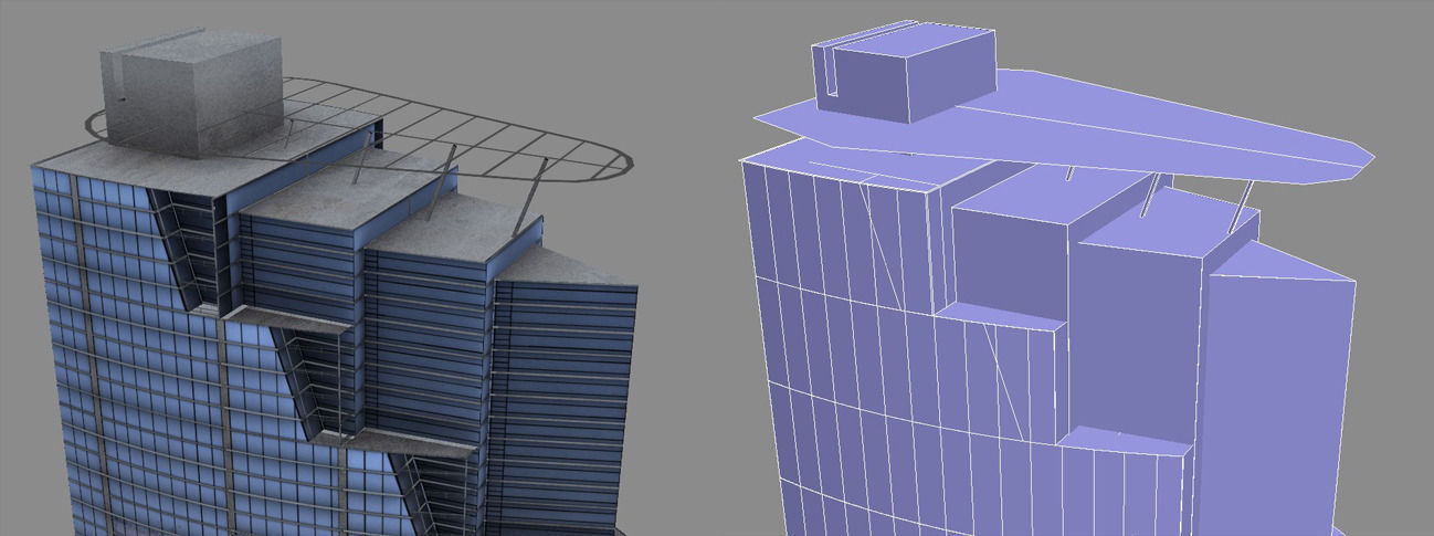 120 lowpoly buildings Low-poly 3D model_22