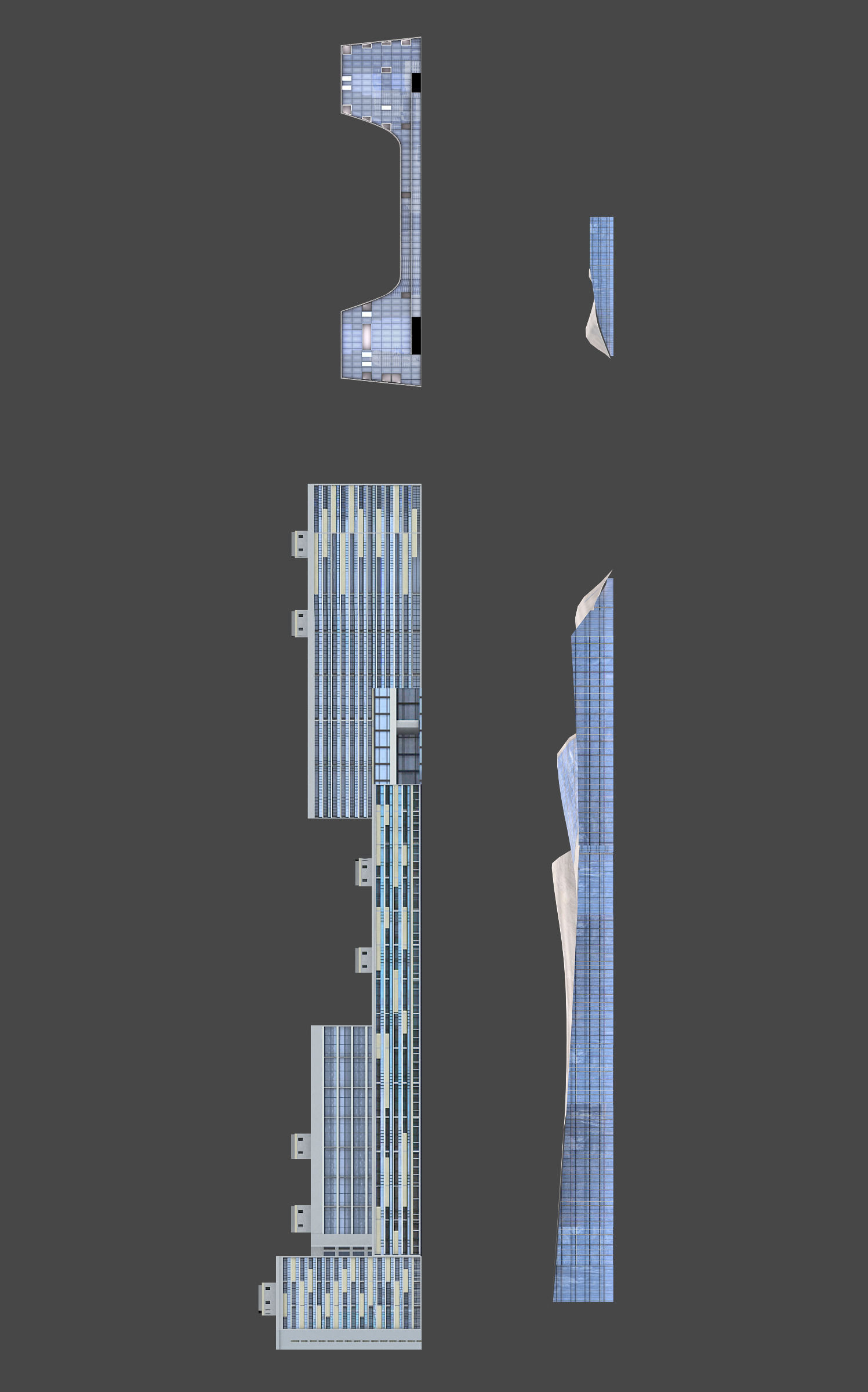 120 lowpoly buildings Low-poly 3D model_28