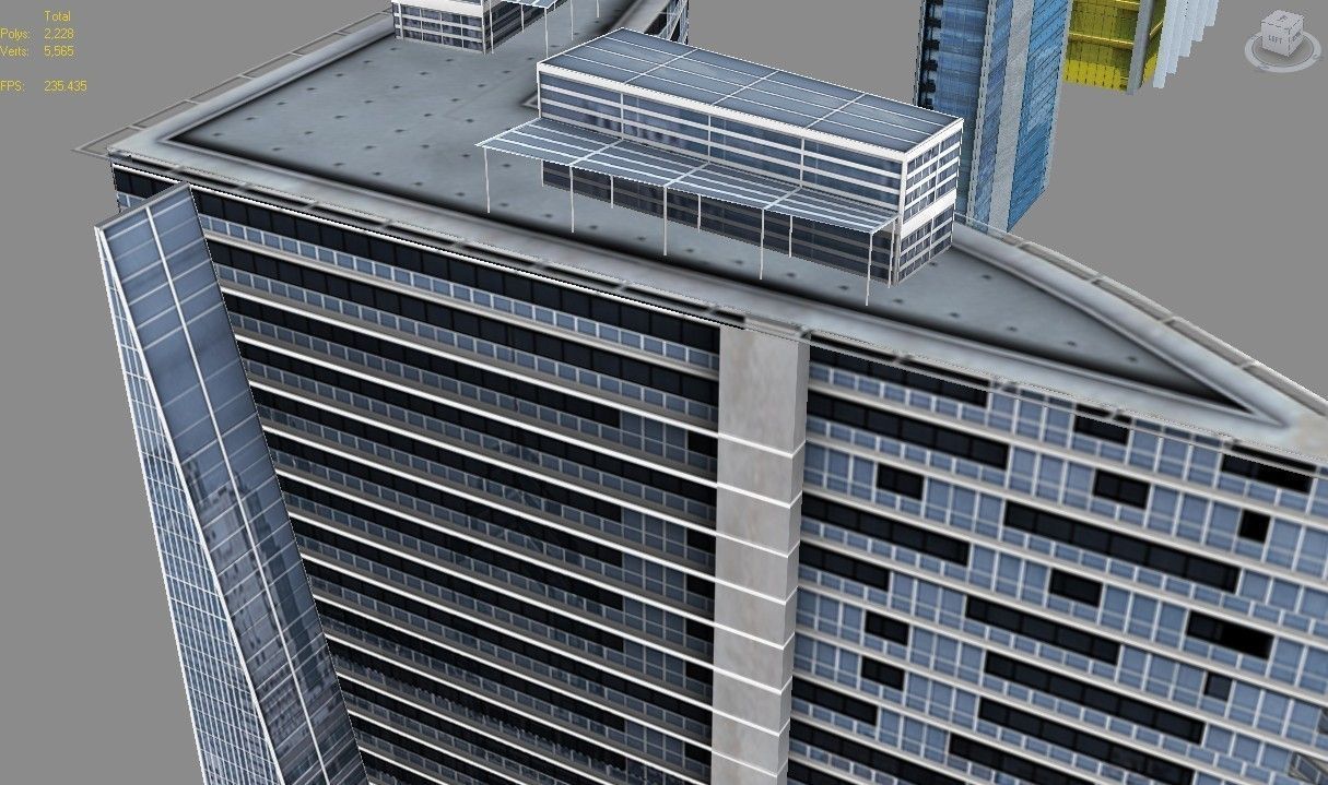 lowpoly buildings set1  Low-poly 3D model_34