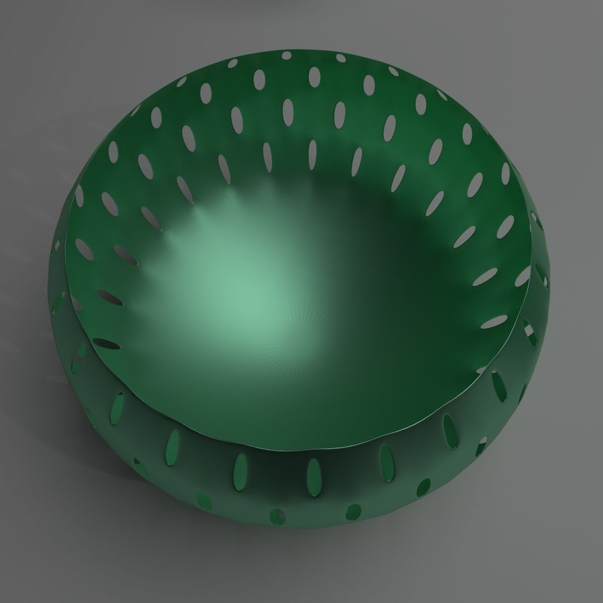 Basket Collection bowl with holes in it 3D model_14
