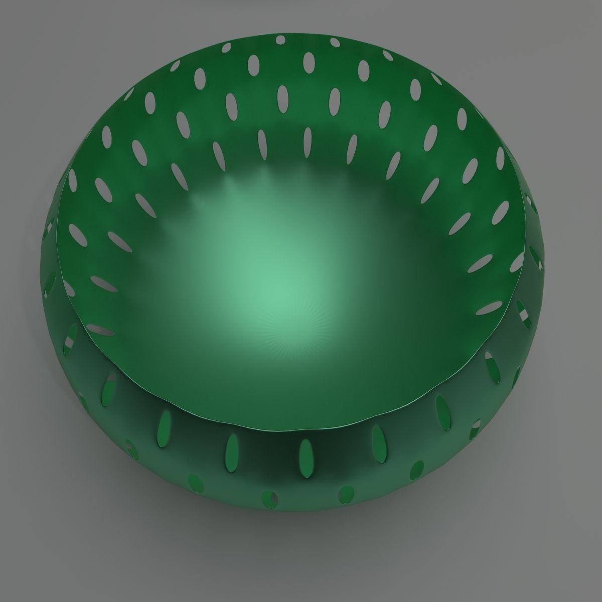 Basket Collection bowl with holes in it 3D model_15