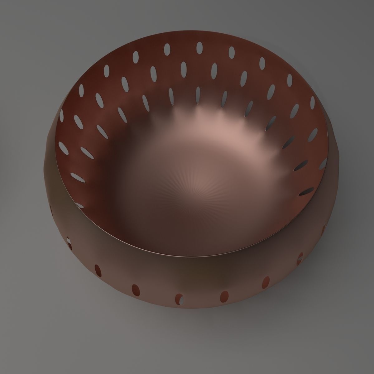 Basket Collection bowl with holes in it 3D model_21