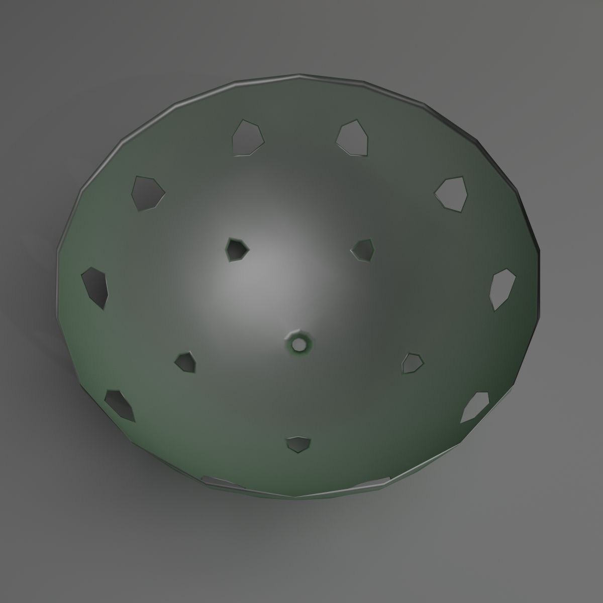 Basket Collection bowl with holes in it 3D model_18